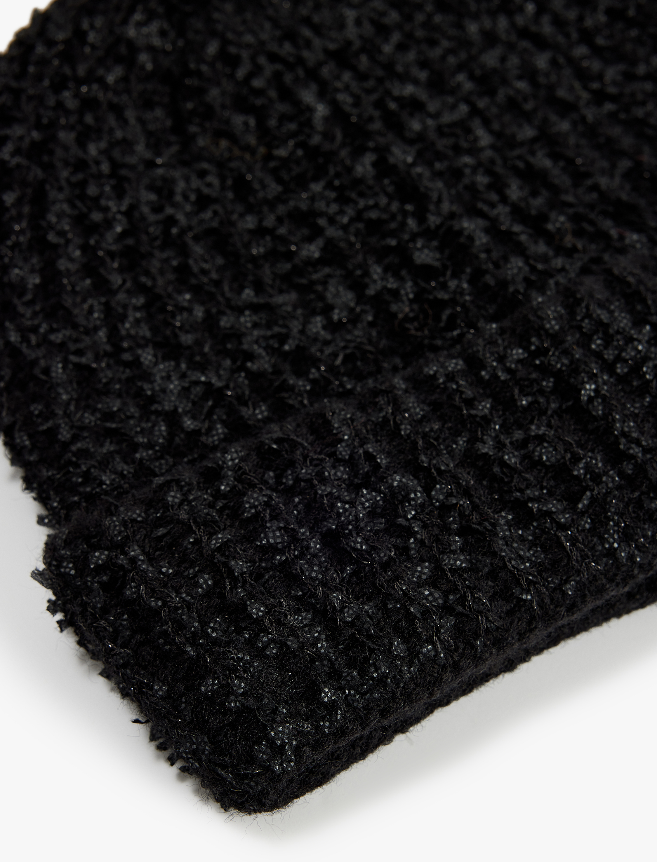  Kadın Yumuşak Dokulu Katlı Örgü Bere