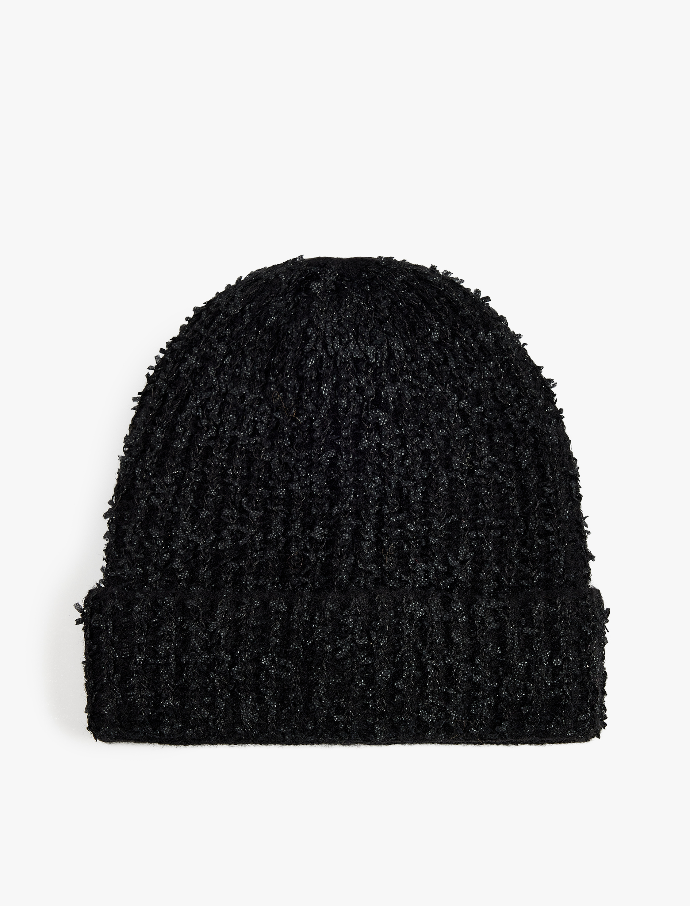  Kadın Yumuşak Dokulu Katlı Örgü Bere