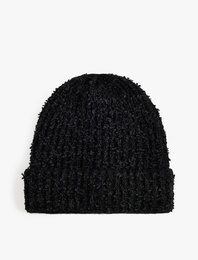 Yumuşak Dokulu Katlı Örgü Bere