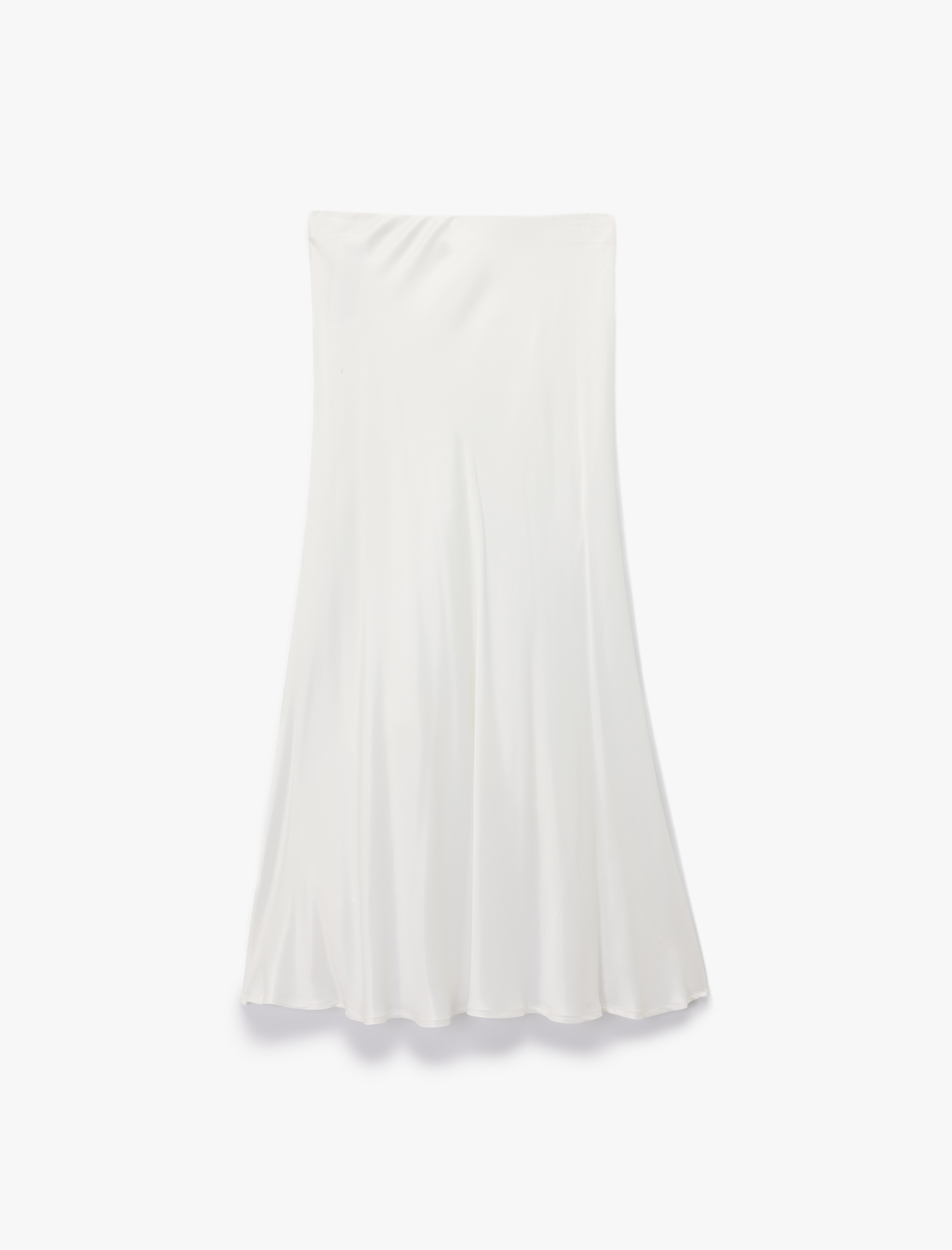   Viskon Midi Boy Kloş Saten Etek