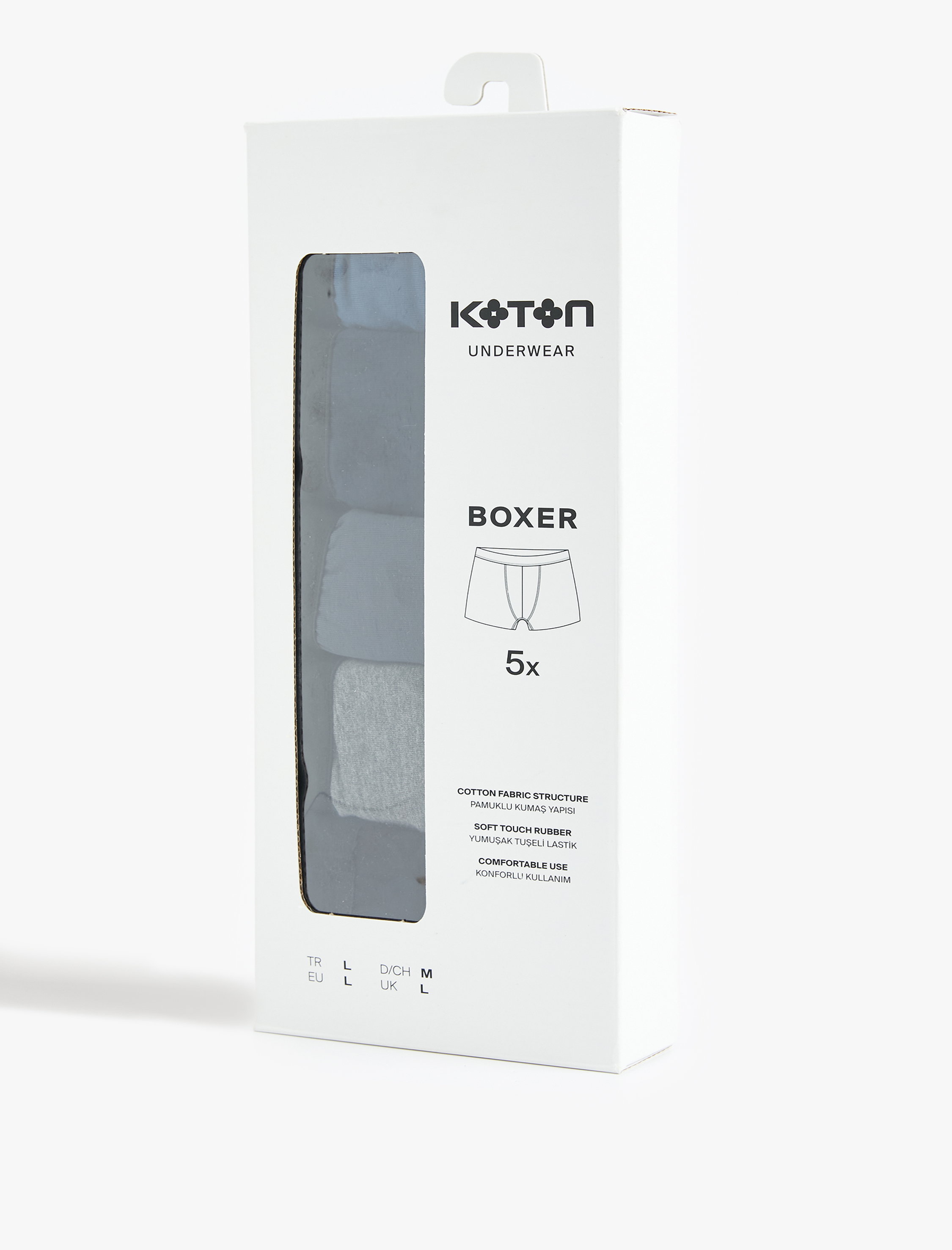   Pamuklu 5'li Boxer Seti