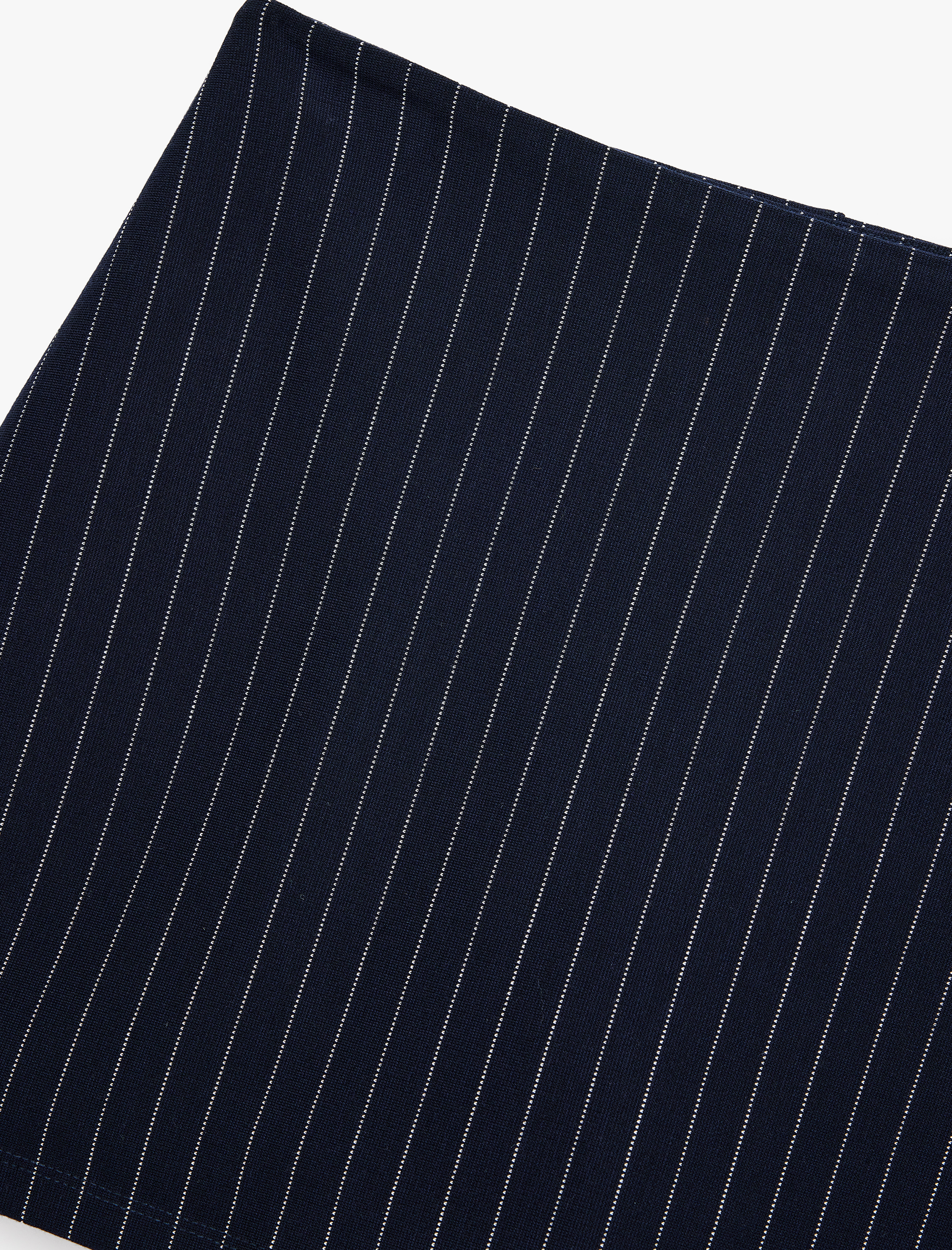 Regular Fit Çizgili Mini Şort Etek