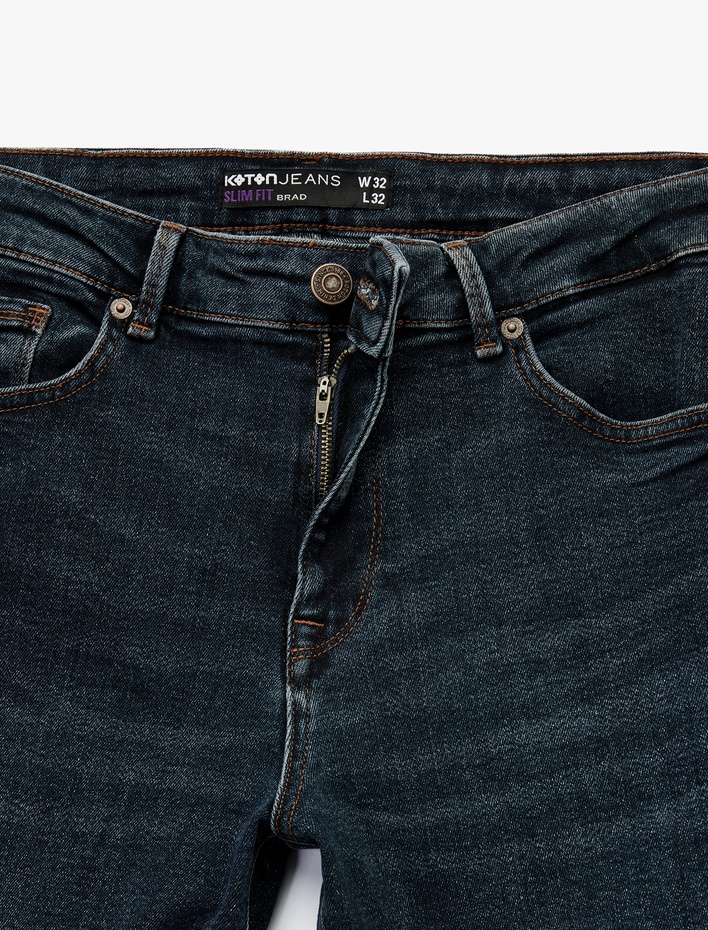  Normal Bel Pamuklu Slim Fit Jean - Brad Jean