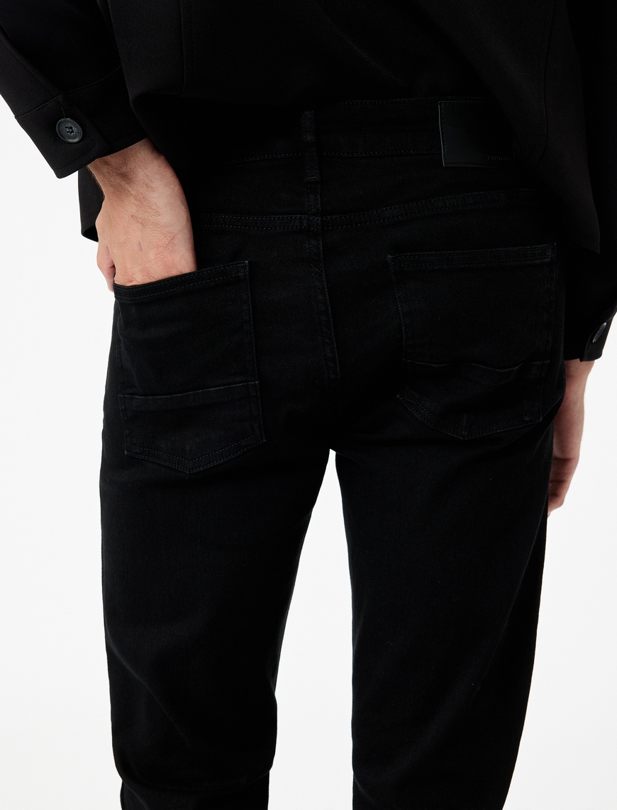   Pamuklu Normal Bel Slim Fit Jean Pantolon - Brad Jean