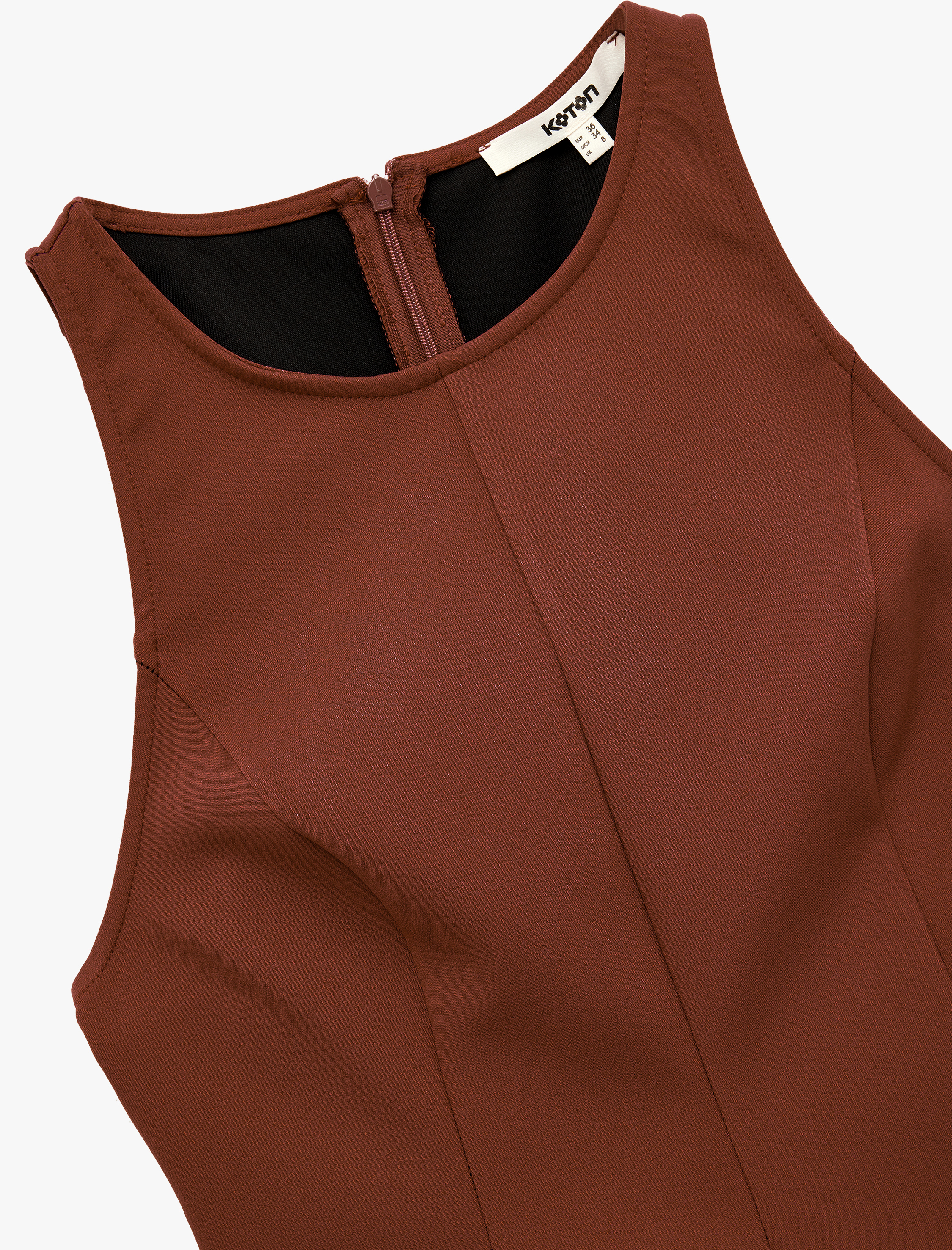   Slim Fit Kolsuz Bisiklet Yaka Peplum Bluz