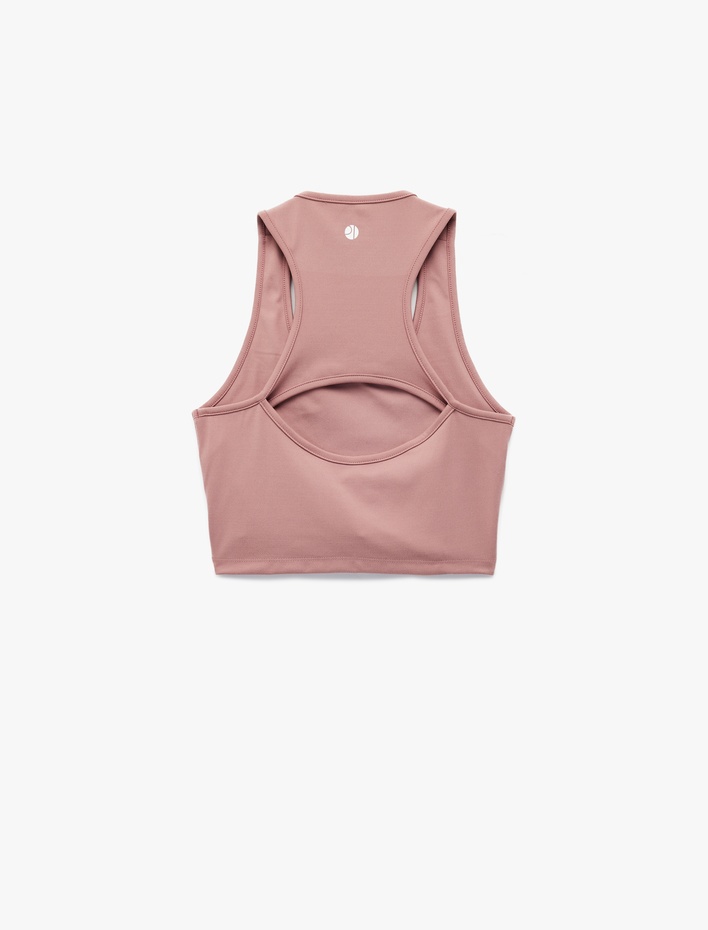  Kolsuz Bisiklet Yaka İnterlok Sırtı Pencere Detaylı Sporcu Sütyeni