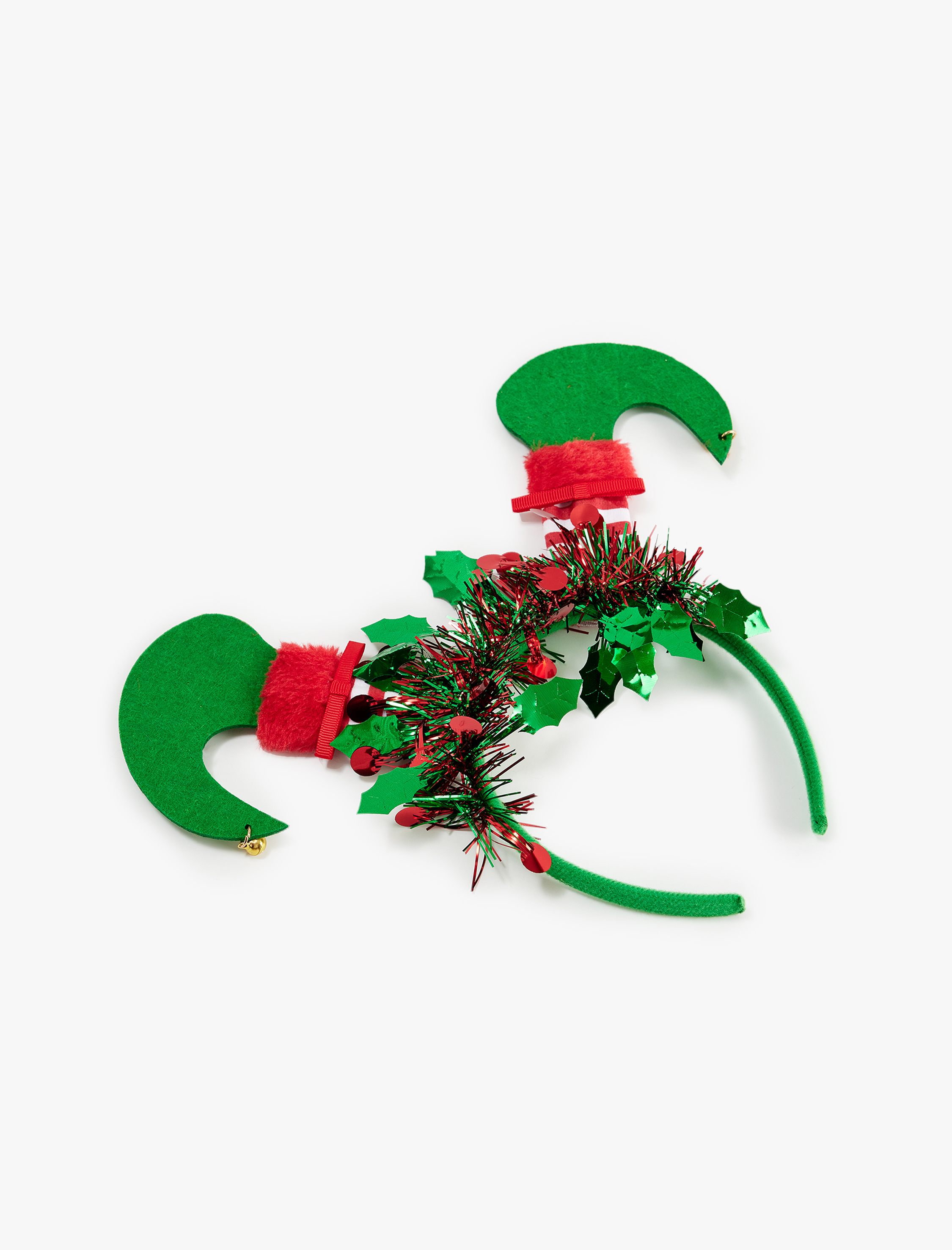  Kadın Parlak Püsküllü Aplike Detaylı Yılbaşı Tacı