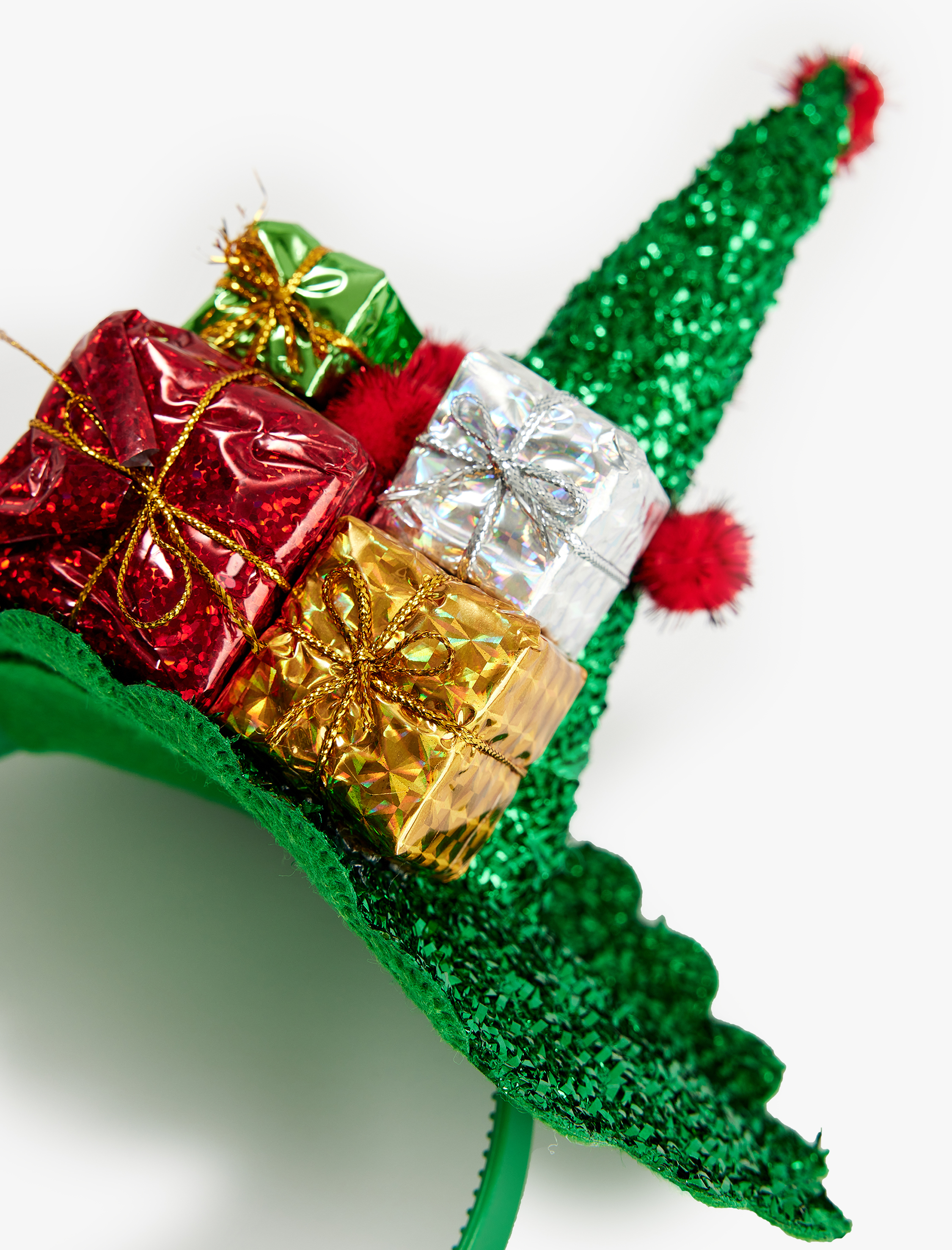  Kadın Yılbaşı Ağacı Aplike Detaylı Yılbaşı Tacı