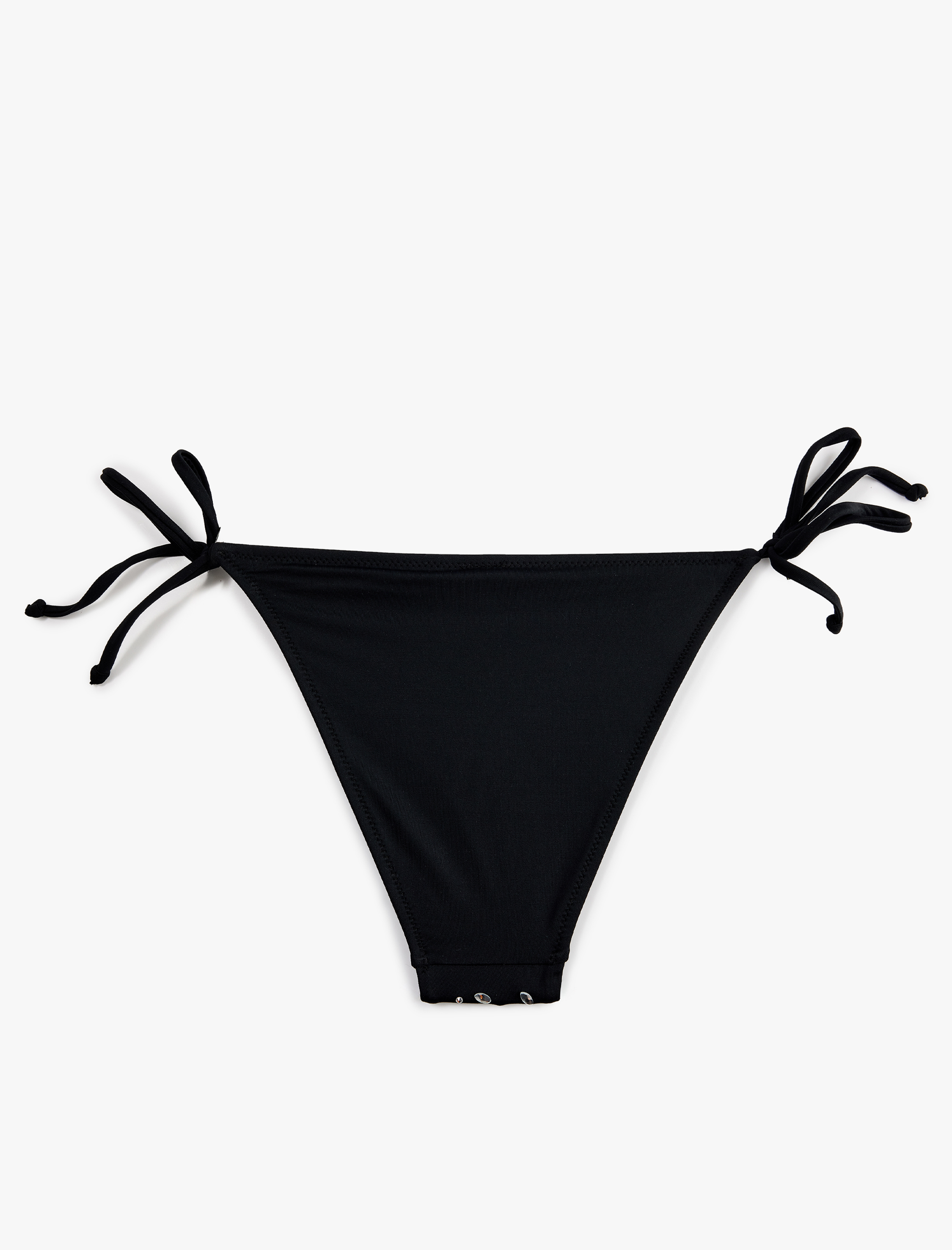   Taş Detaylı Yanları İpli Bikini Altı