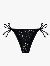 Koton X Sibil Çetinkaya - Taş Detaylı Yanları İpli Bikini Altı