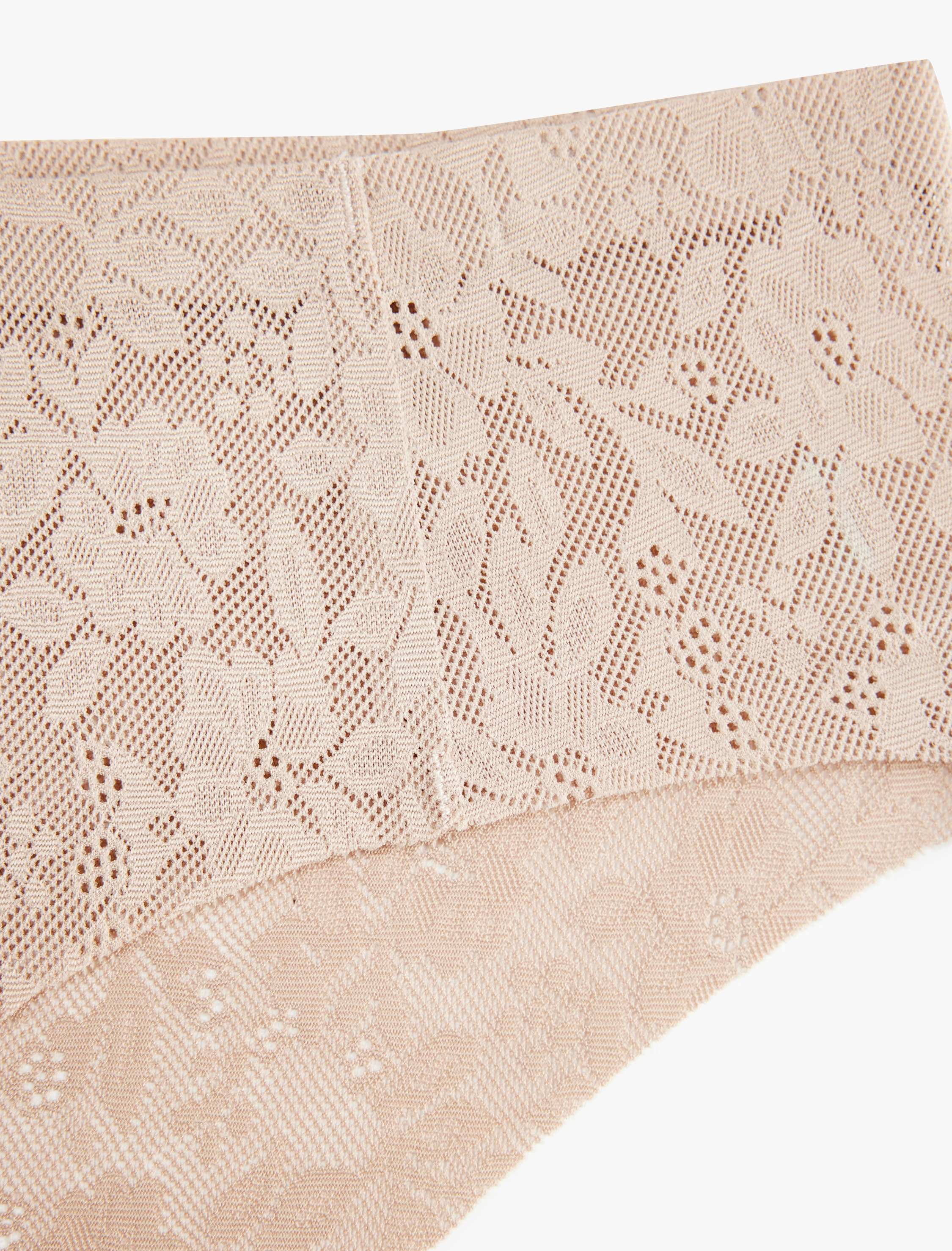   Yarı Transparan Rahat Kalıp Dantelli Külot