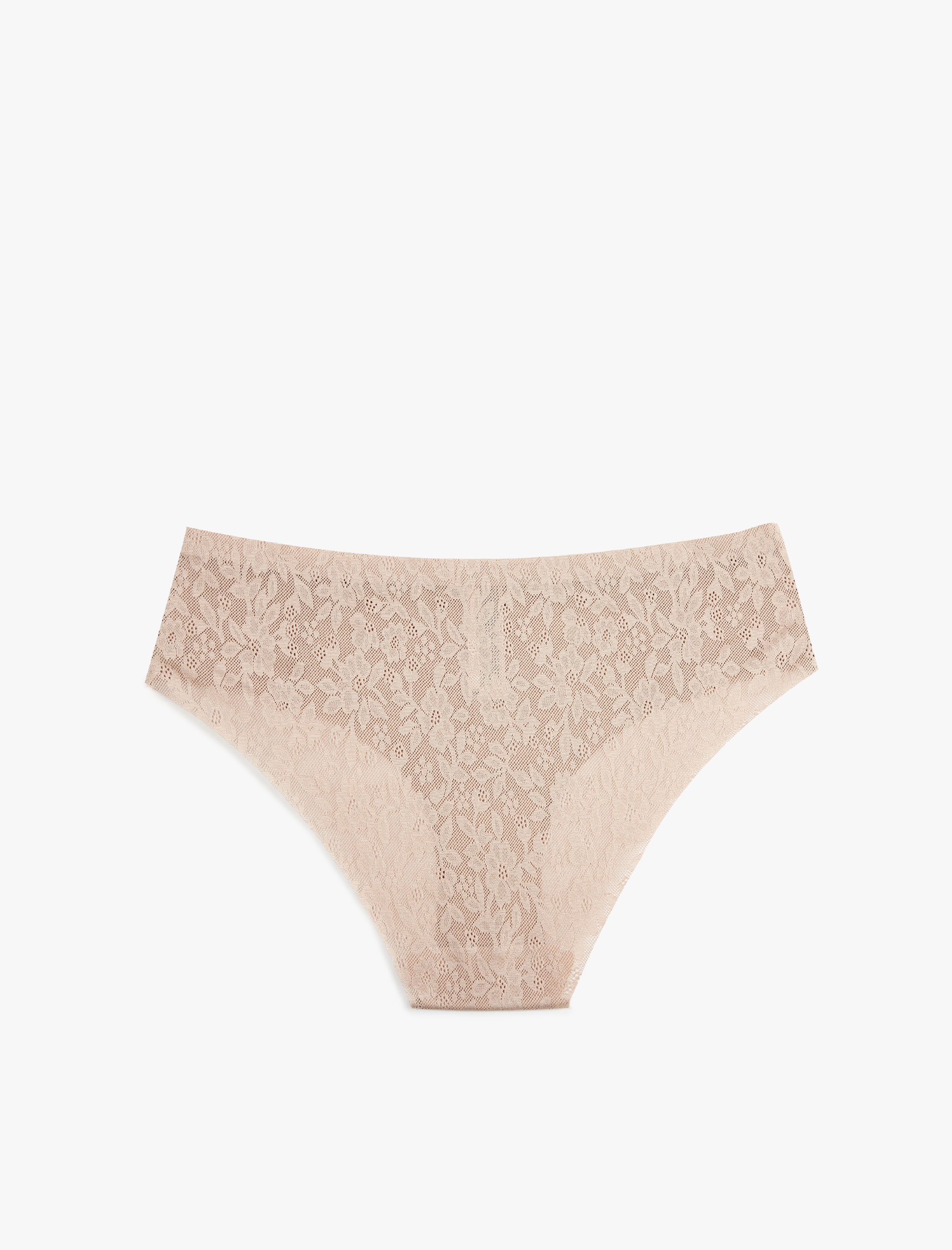   Yarı Transparan Rahat Kalıp Dantelli Külot