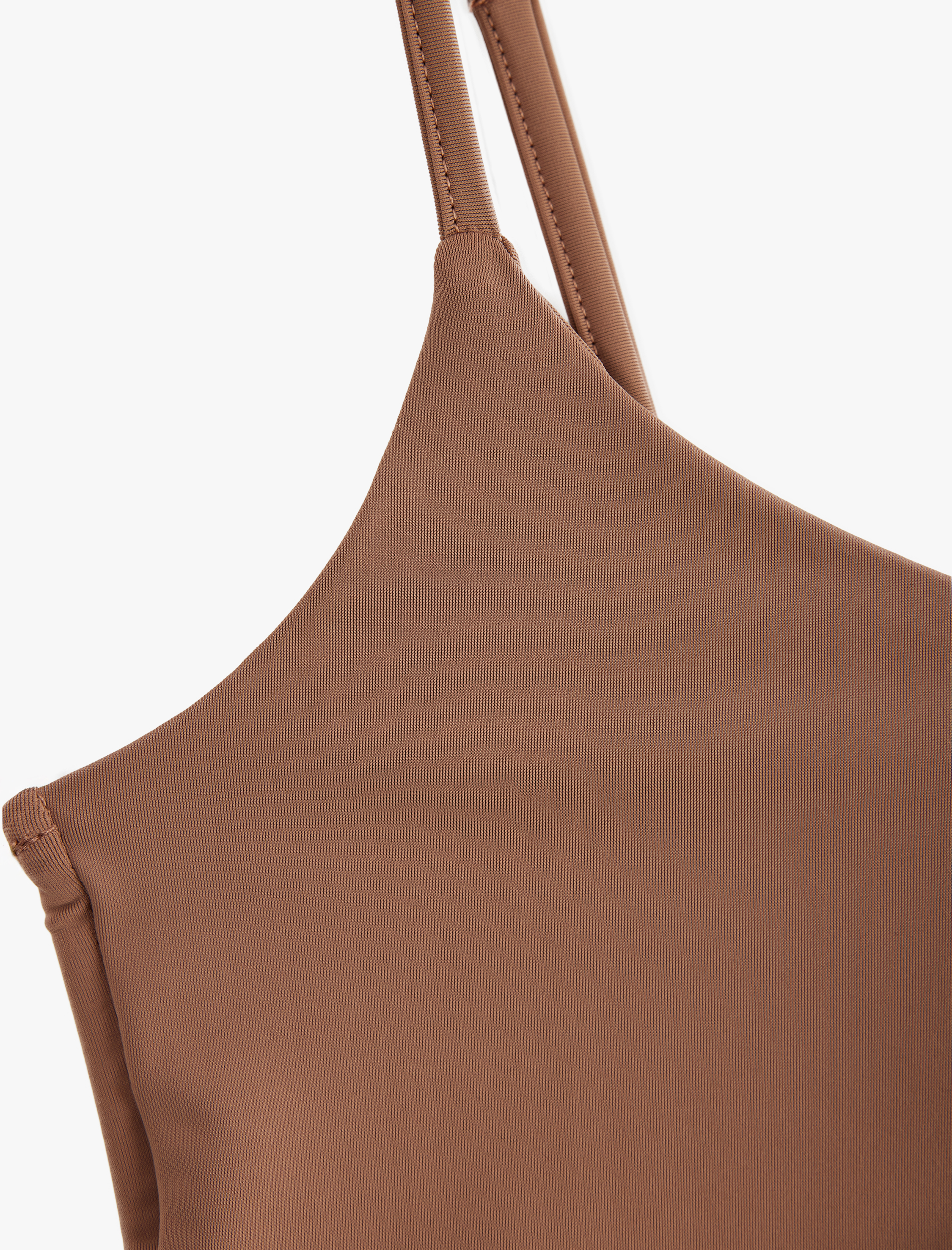 Skinny Dikişsiz İnce Askılı Yarım Atlet