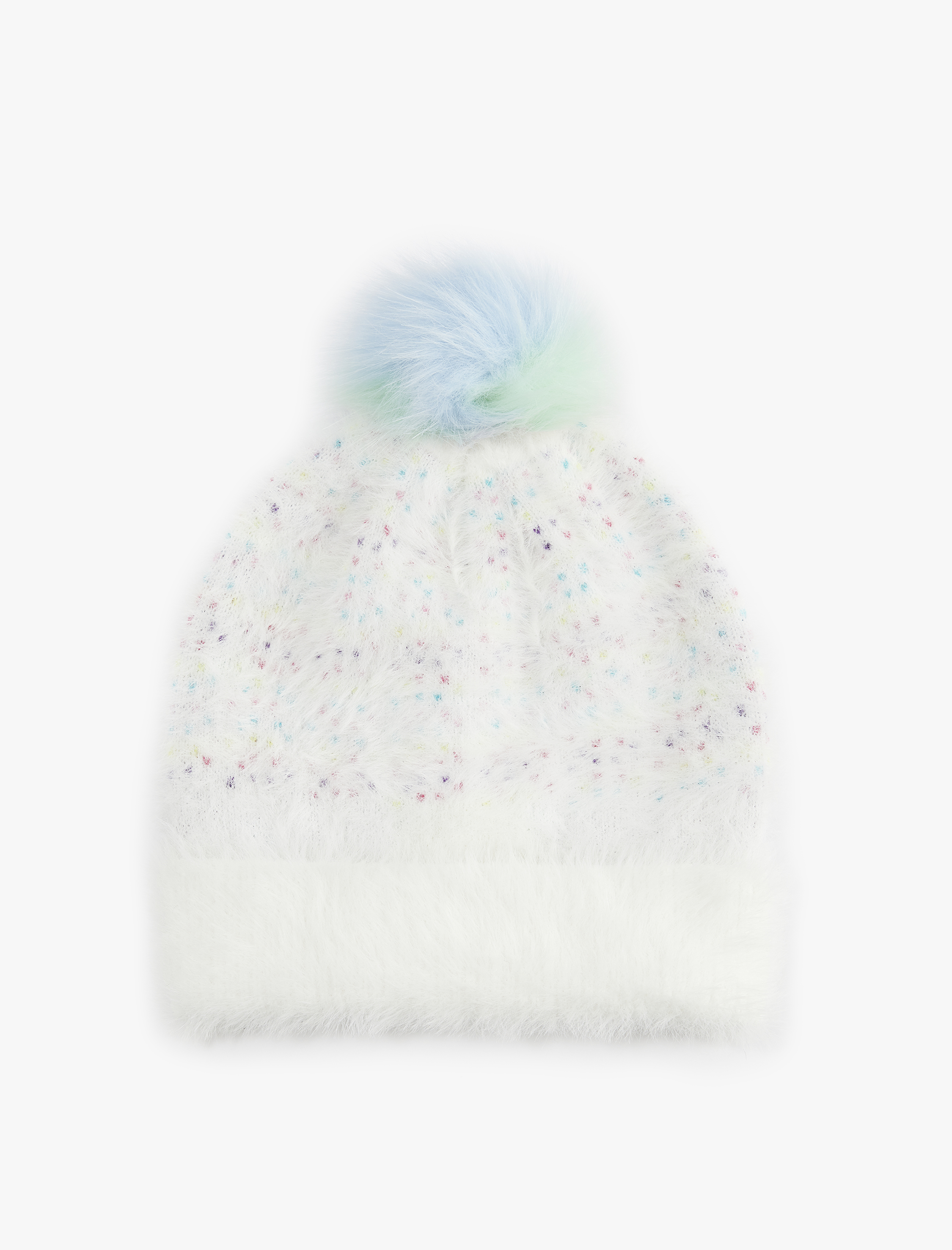  Kız Çocuk Ponponlu Peluş Bere