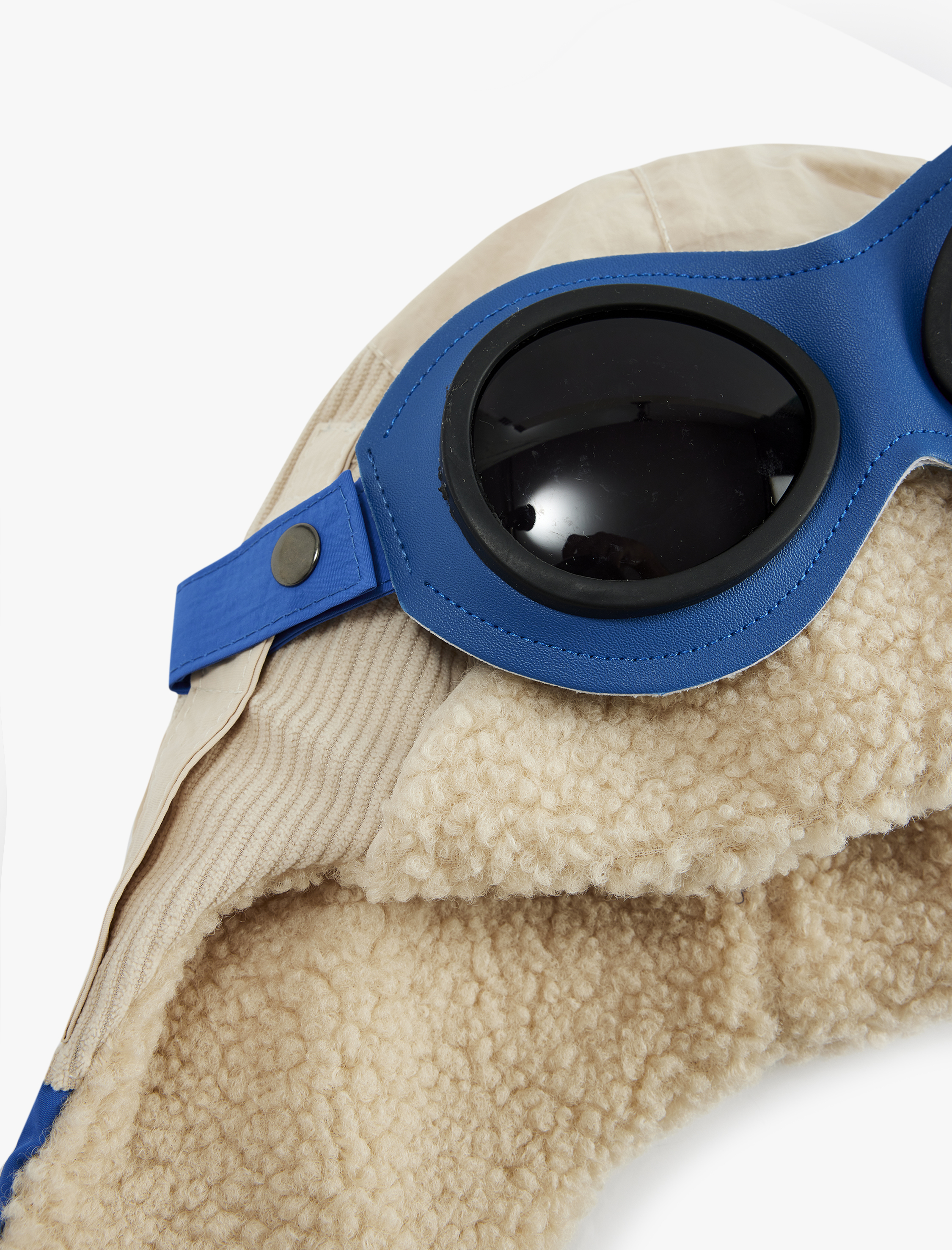  Erkek Çocuk Peluş Detaylı Gözlük Aplikeli Peluş Şapka