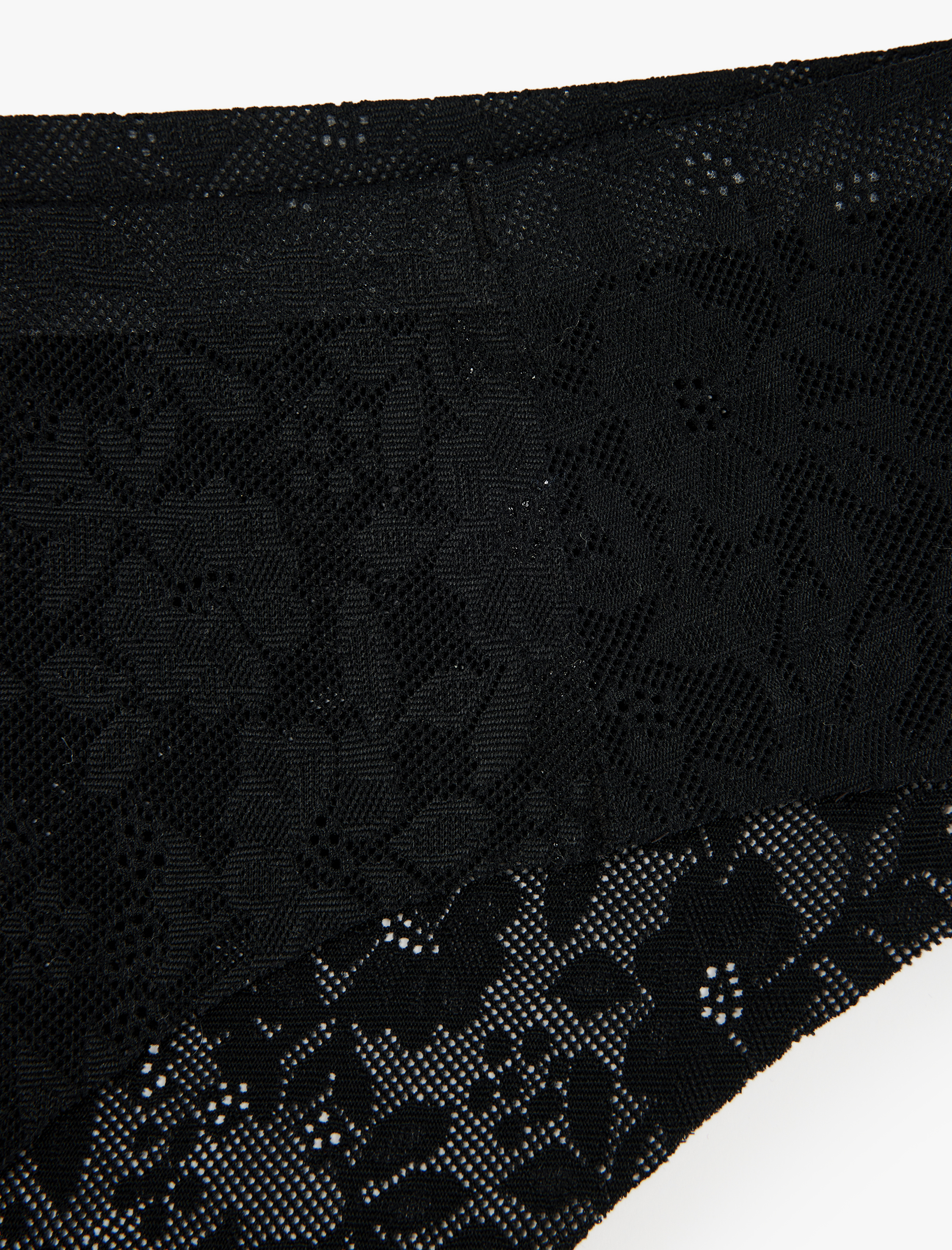   Yarı Transparan Rahat Kalıp Dantelli Külot