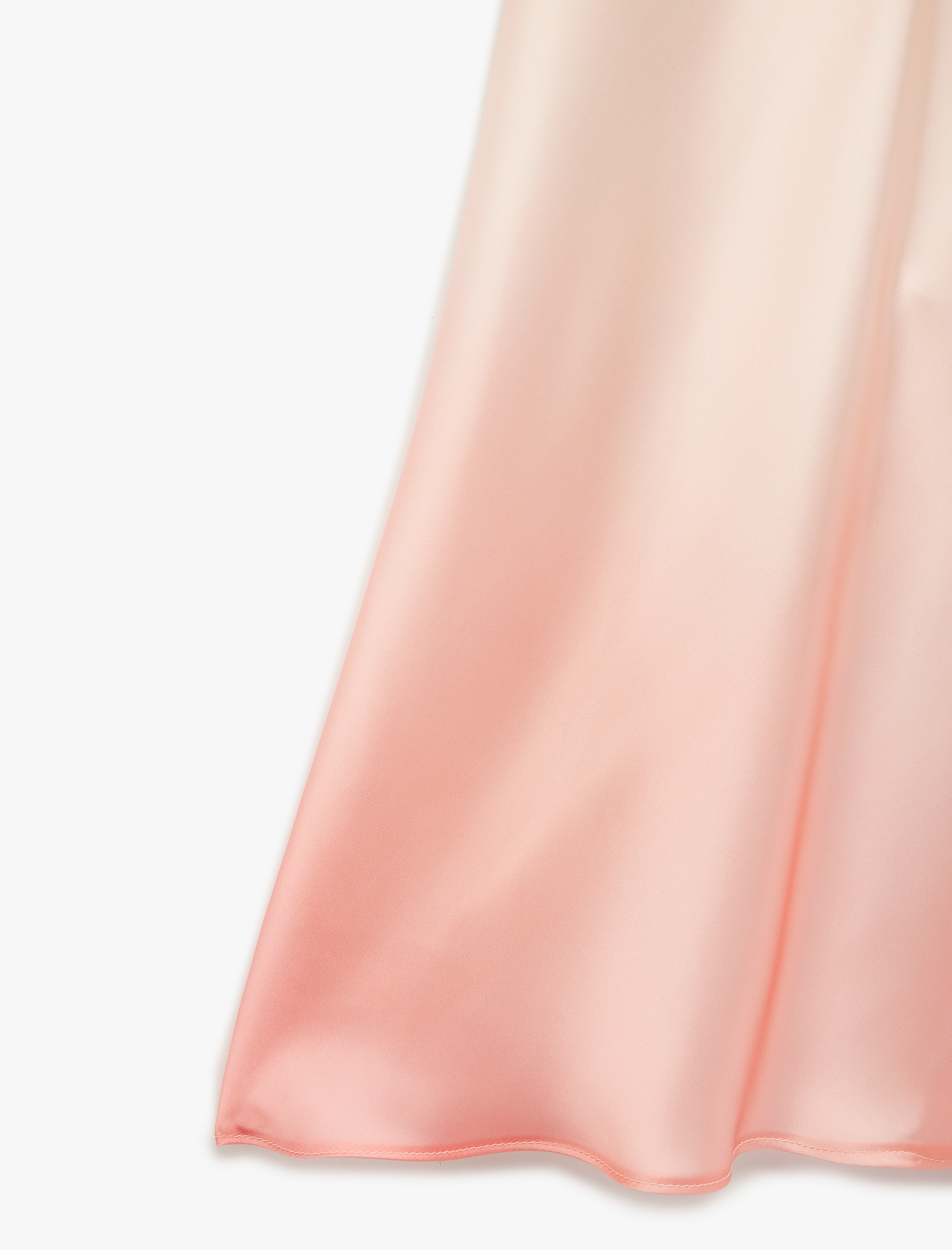   Çan Kesim Midi Kloş Saten Etek