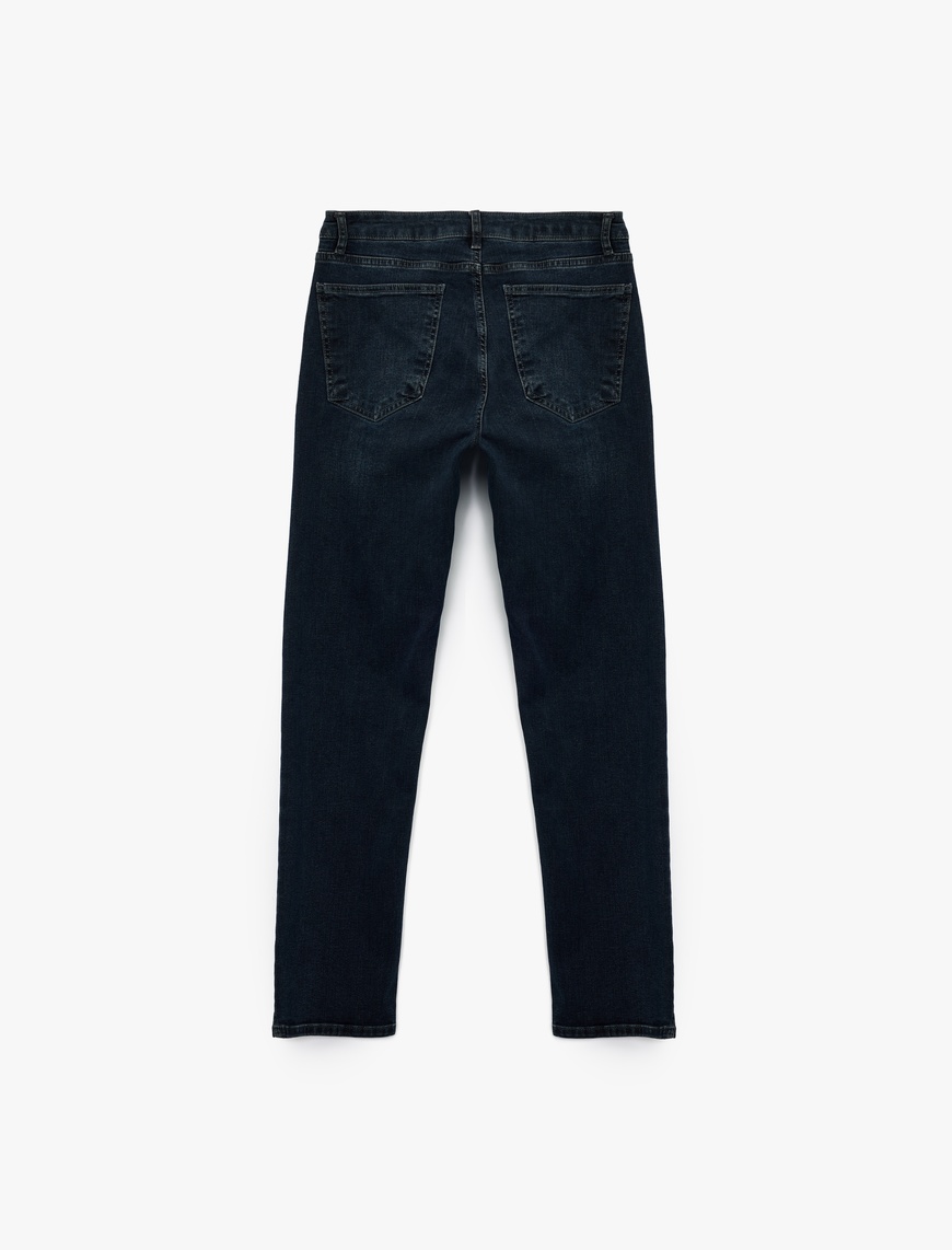   Pamuklu Normal Bel Straight Fit Jean Pantolon - Mark Jean