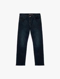 Pamuklu Normal Bel Straight Fit Jean Pantolon - Mark Jean