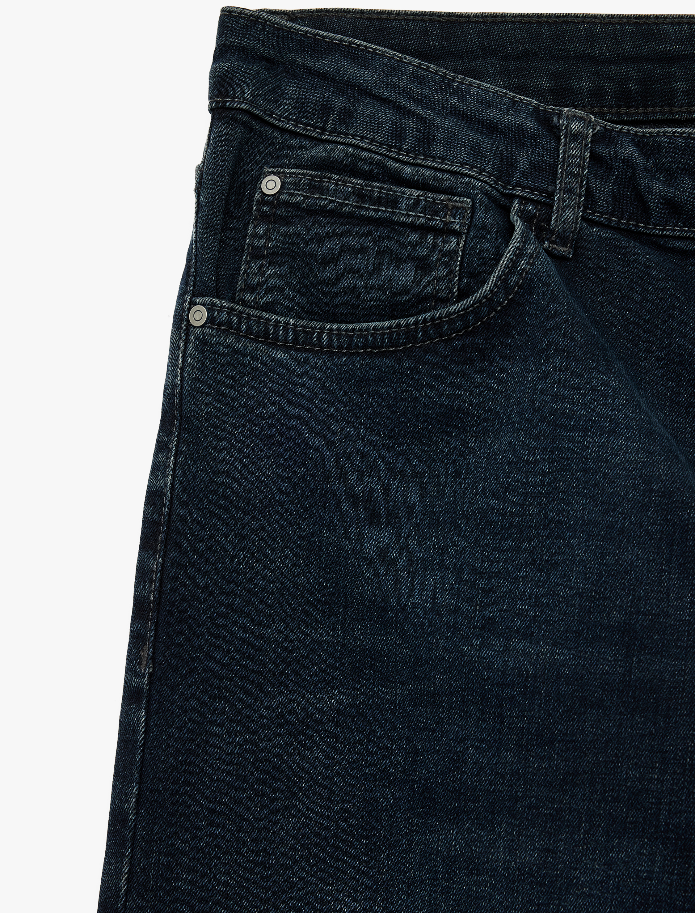 Pamuklu Normal Bel Straight Fit Jean Pantolon - Mark Jean