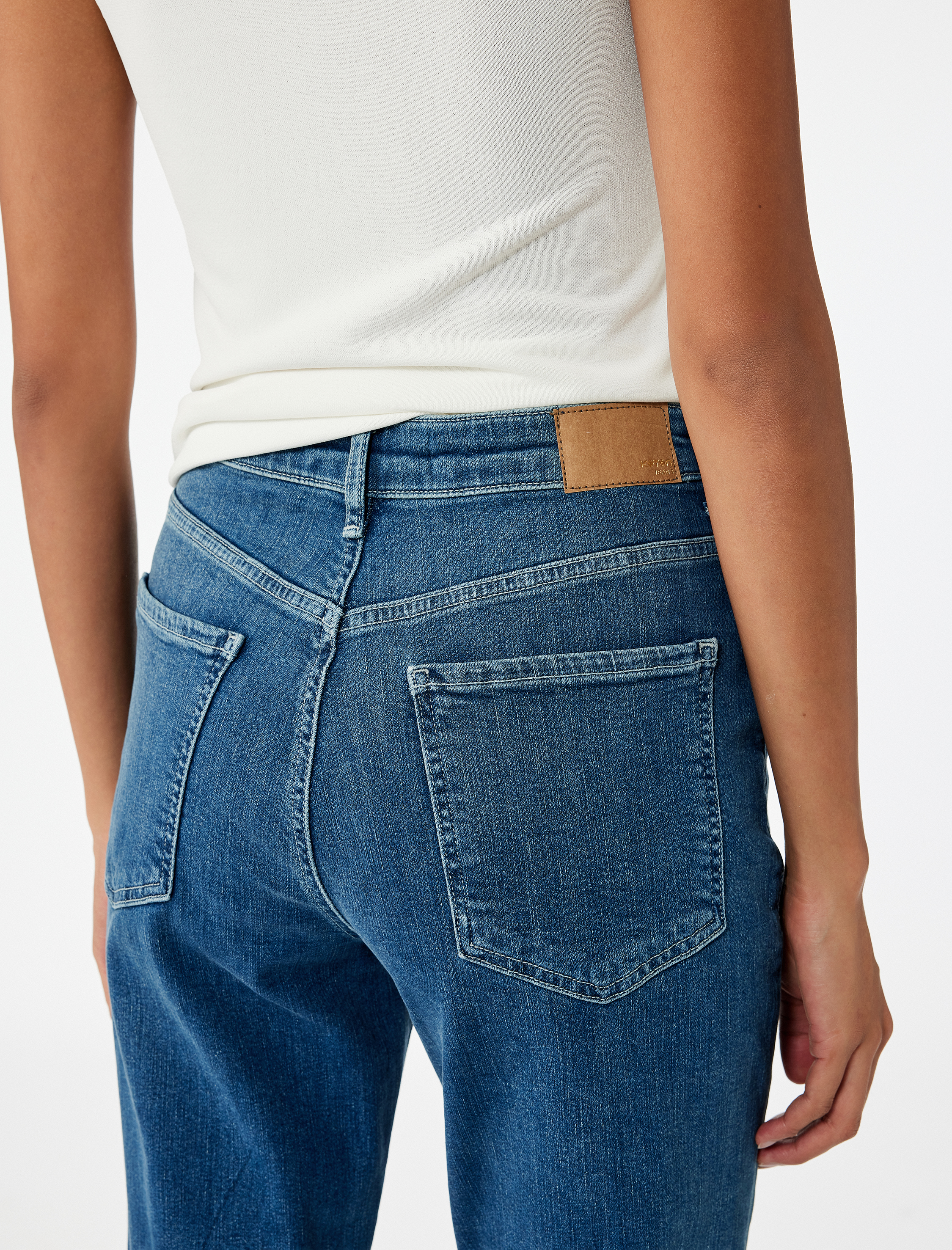 Yüksek Bel Mom Jean Pantolon - Mom Slim Jean