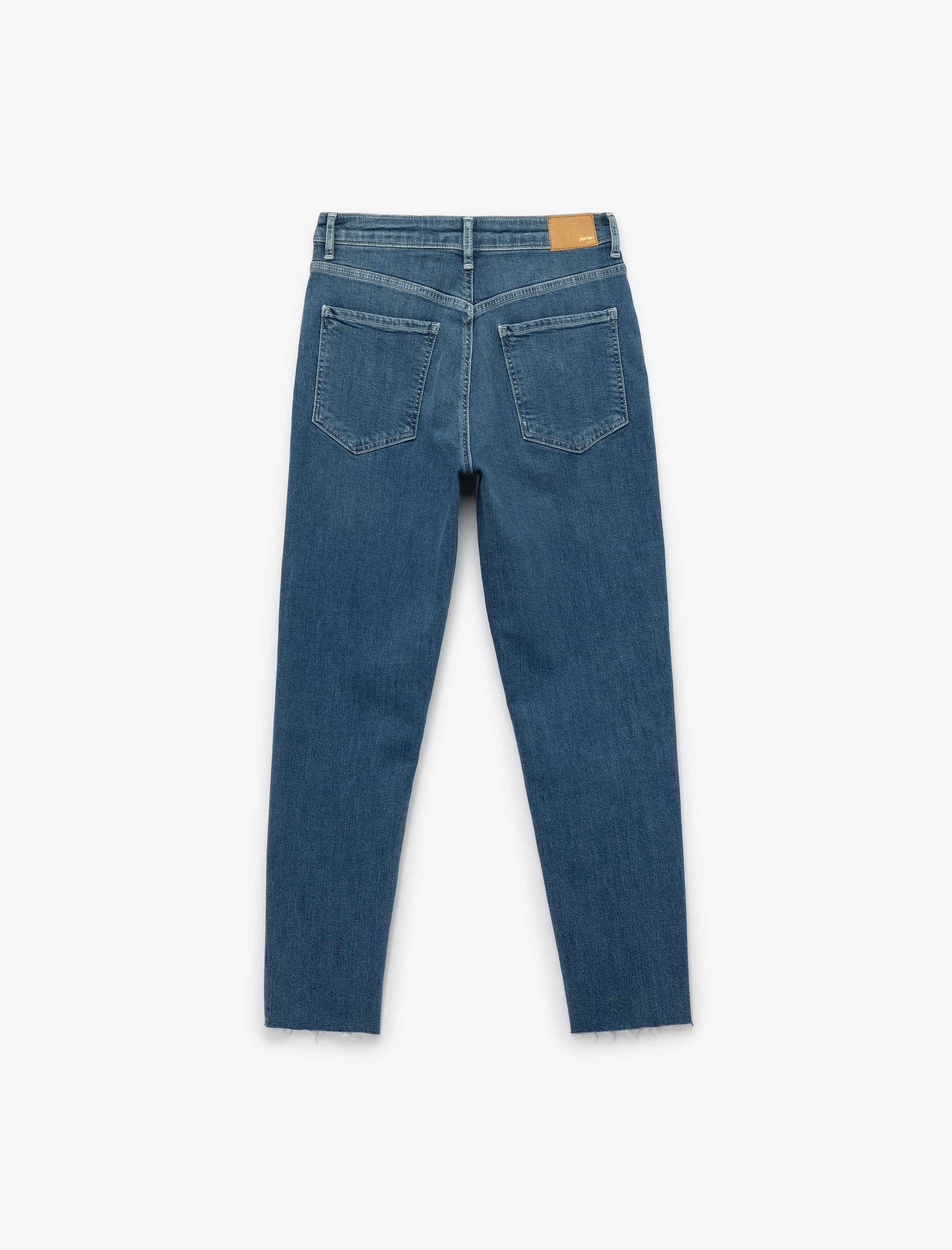 Yüksek Bel Mom Jean Pantolon - Mom Slim Jean