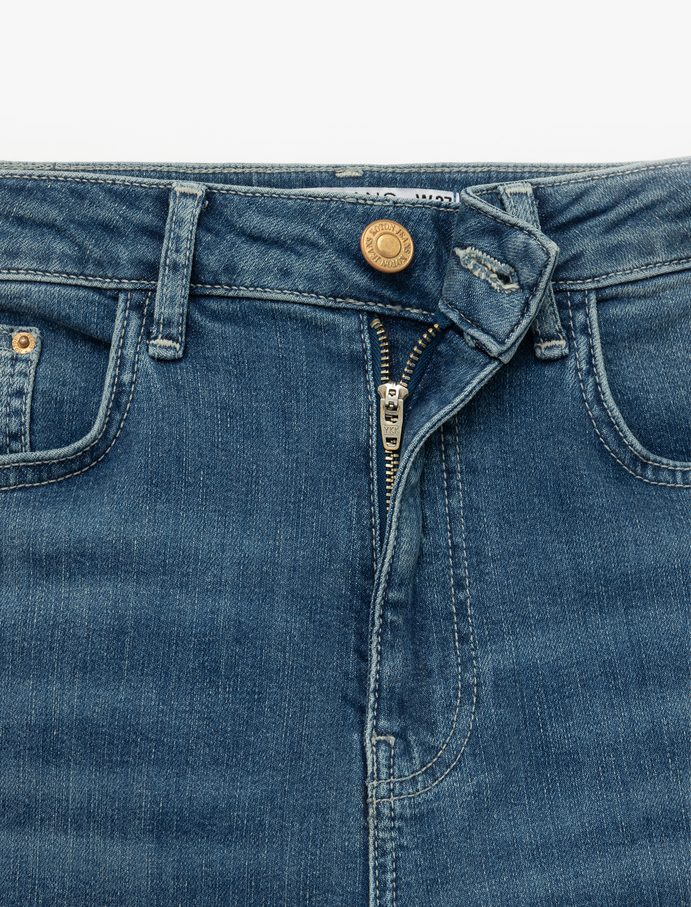 Yüksek Bel Mom Jean Pantolon - Mom Slim Jean