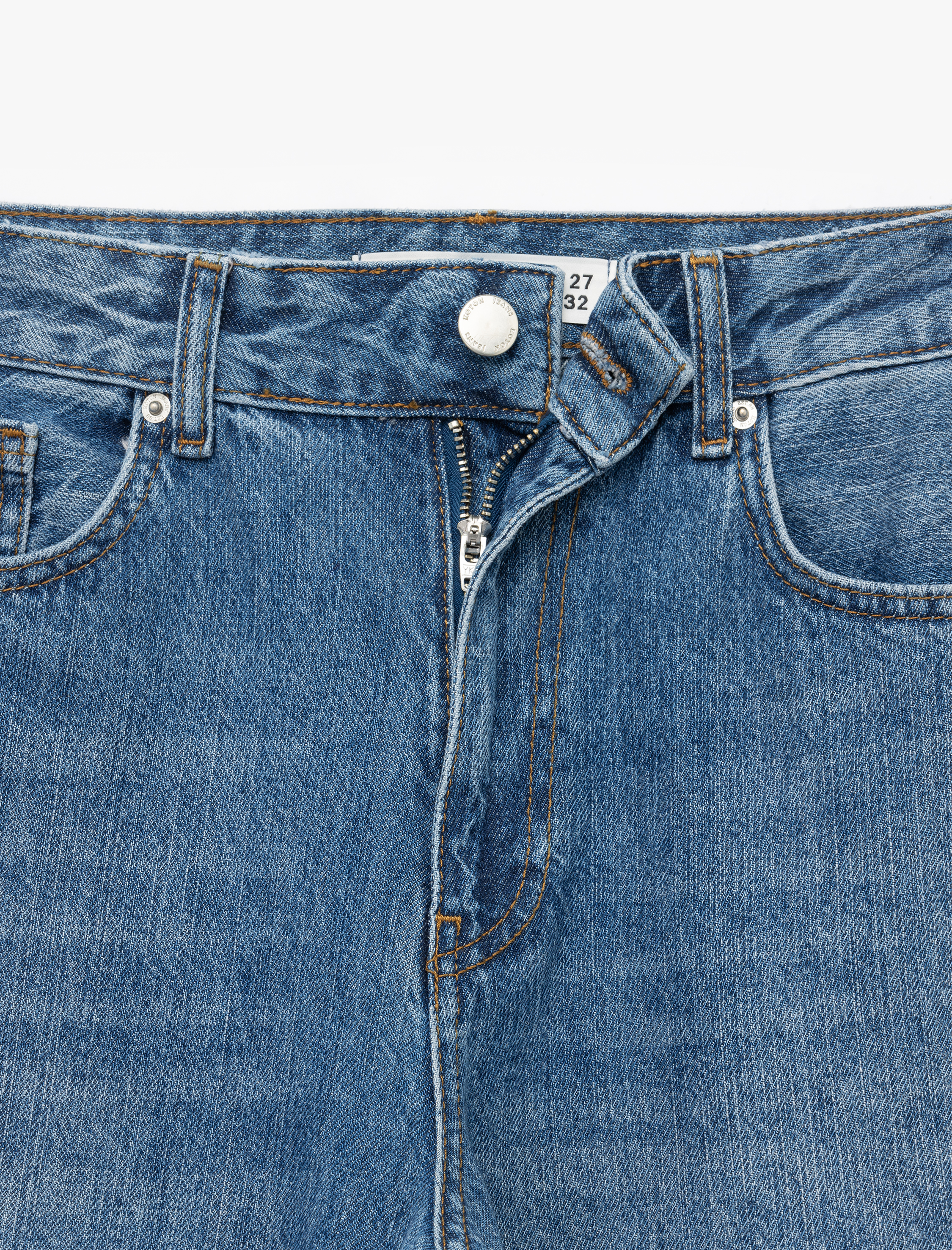   Pamuklu Bol Kalıp Düğmeli Cep Detaylı Baggy Jean Pantolon - Baggy Jeans