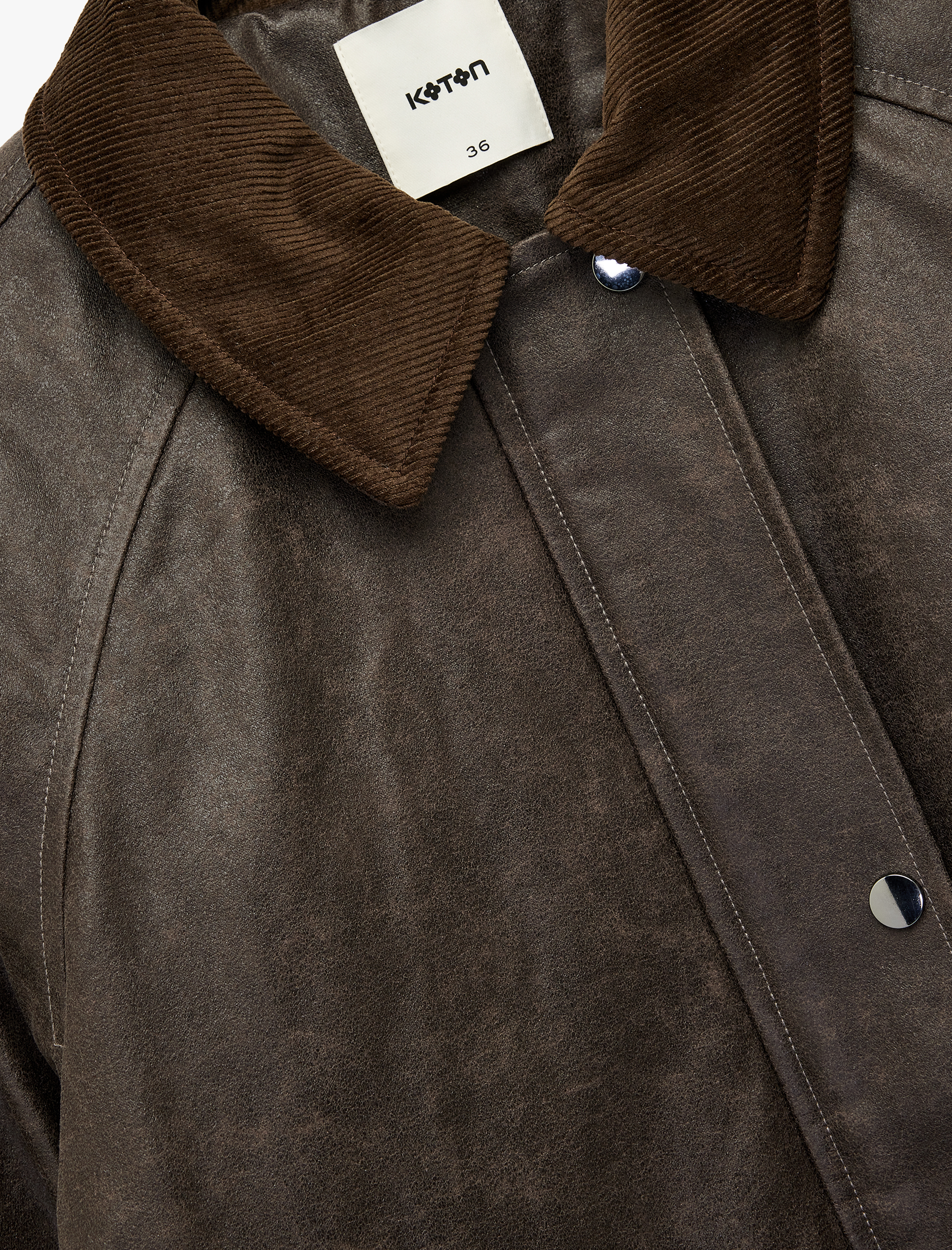   Koton X Sima Tarkan - Bonded Kaban Eskitilmiş Görünümlü Fermuarlı Cepli