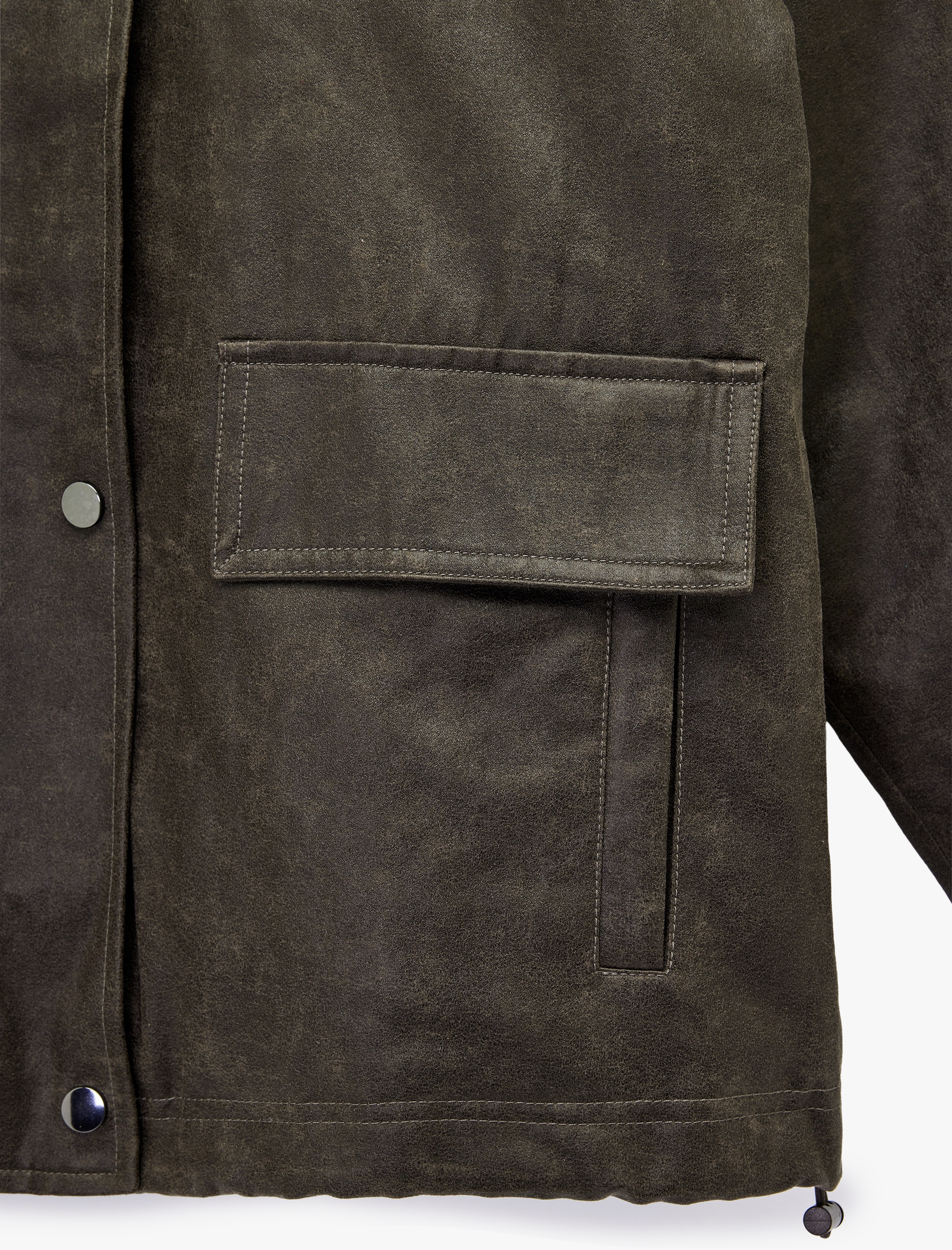   Koton X Sima Tarkan - Bonded Kaban Eskitilmiş Görünümlü Fermuarlı Cepli