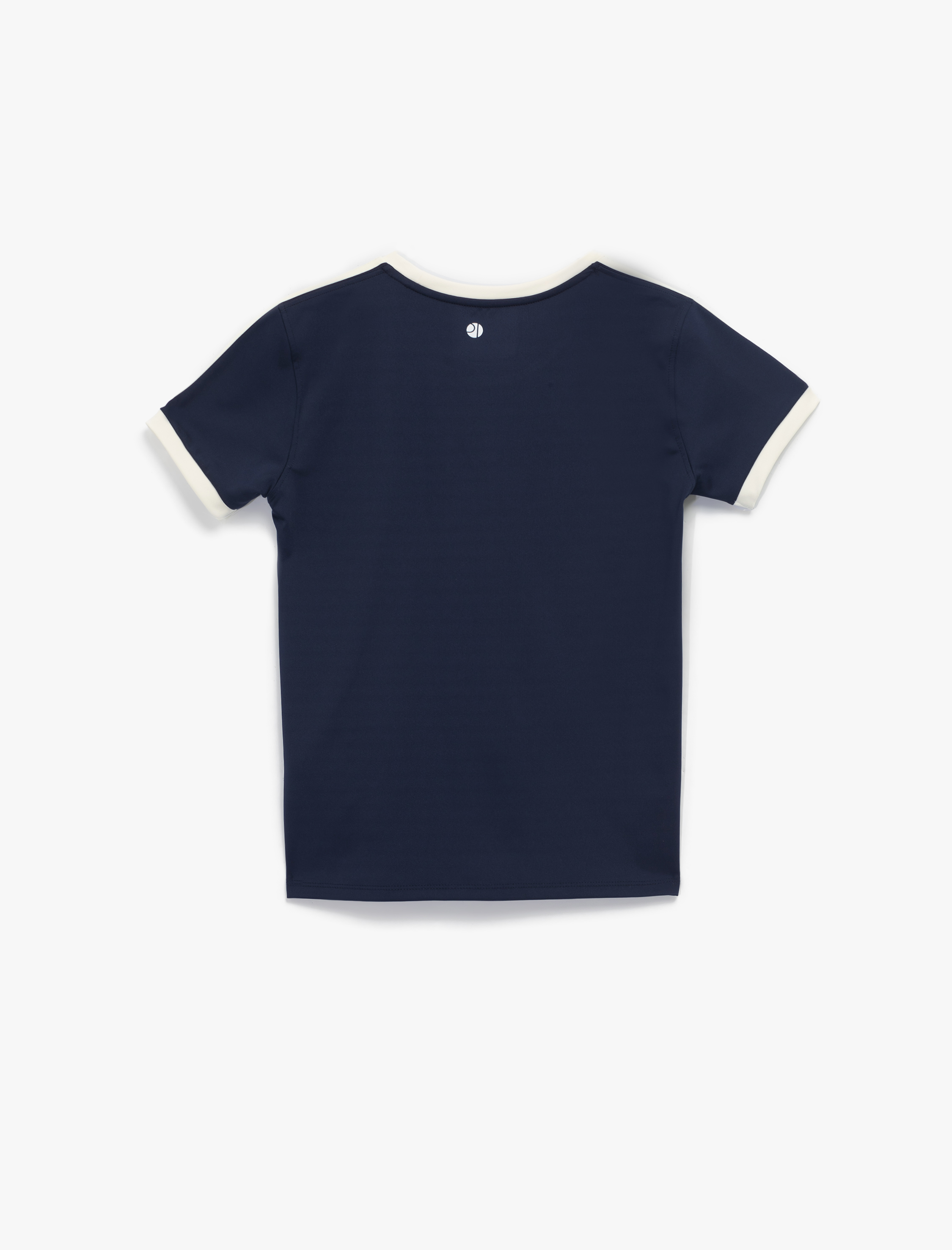   Kısa Kollu Bisiklet Yaka Biyeli Baskılı Spor Tişört