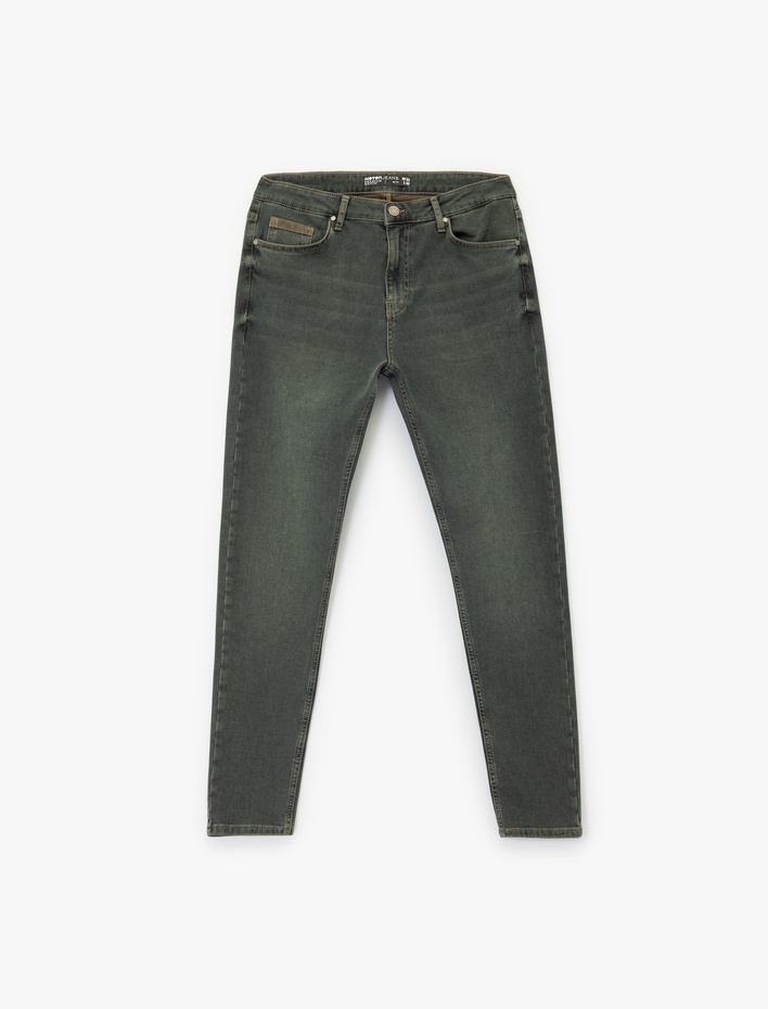  Pamuklu Normal Bel Slim Fit Jean Pantolon - Brad Jean