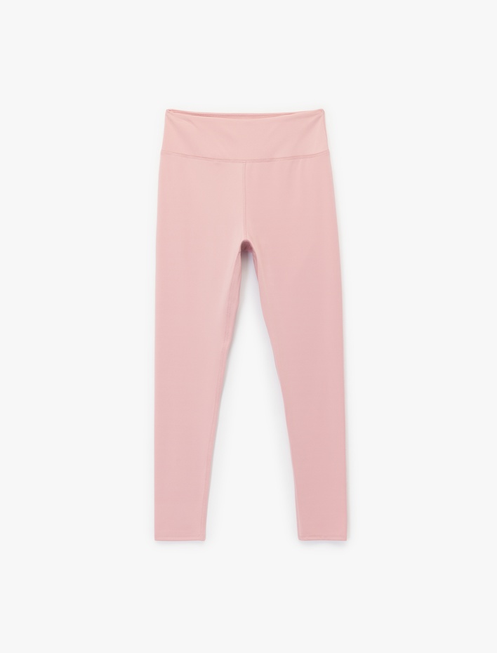  Standart Bel Skinny Fit Dikiş Detaylı Spor Tayt