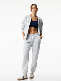 Beli Lastikli Cep Detaylı Şardonlu Basic Jogger Eşofman Altı