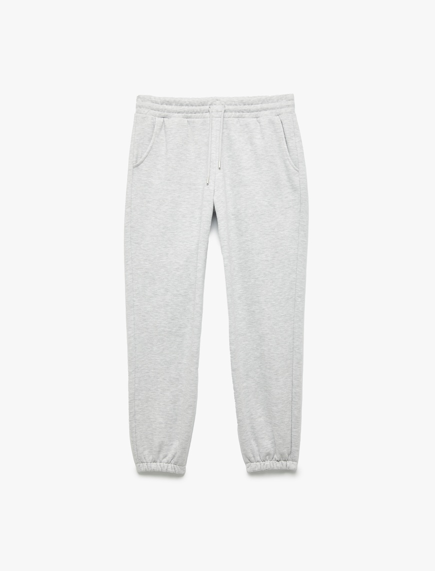   Beli Lastikli Cep Detaylı Şardonlu Basic Jogger Eşofman Altı