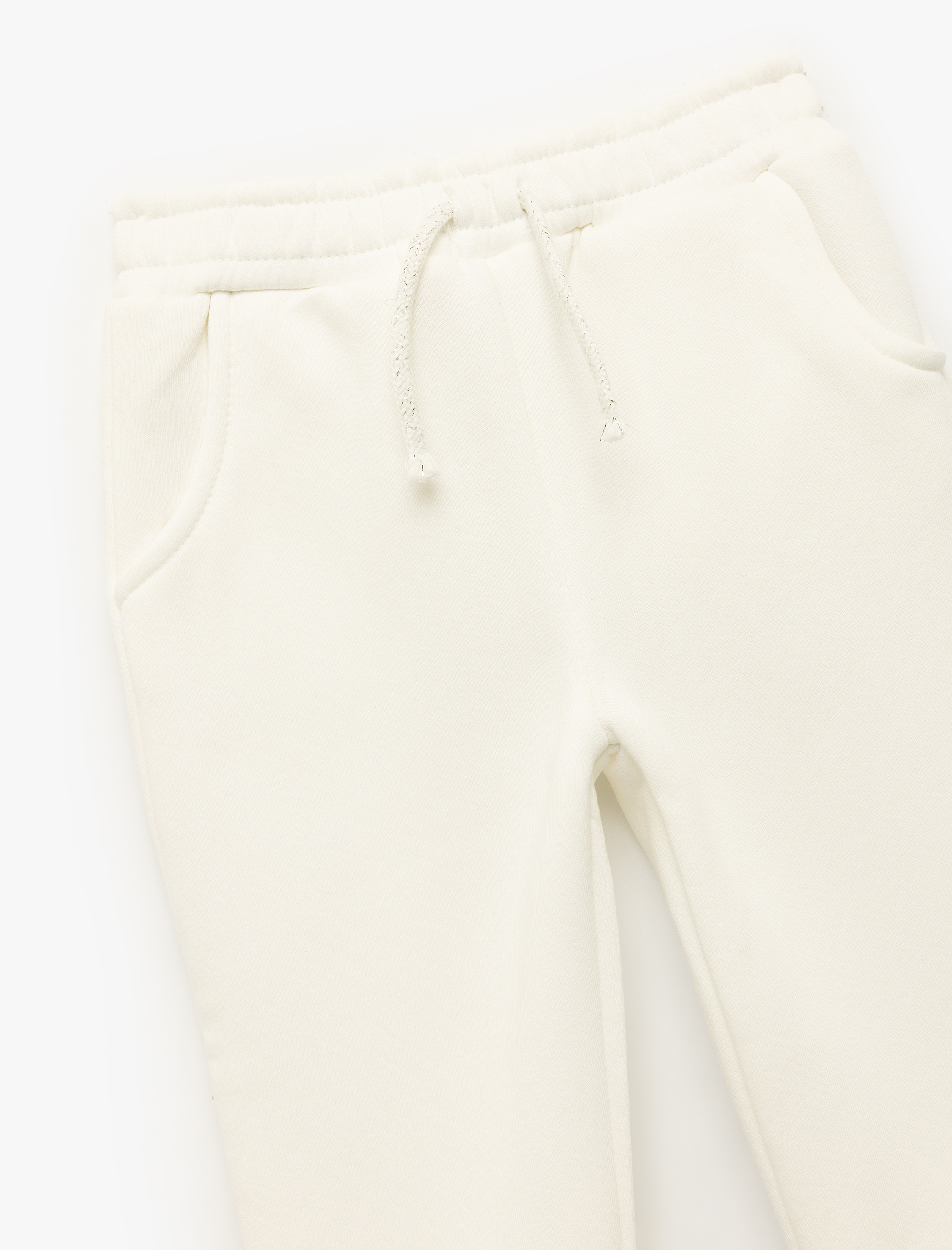  Kız Bebek Şardonlu Beli Bağcıklı Cepli Jogger Eşofman Altı