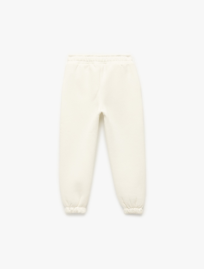 Kız Bebek Şardonlu Beli Bağcıklı Cepli Jogger Eşofman Altı