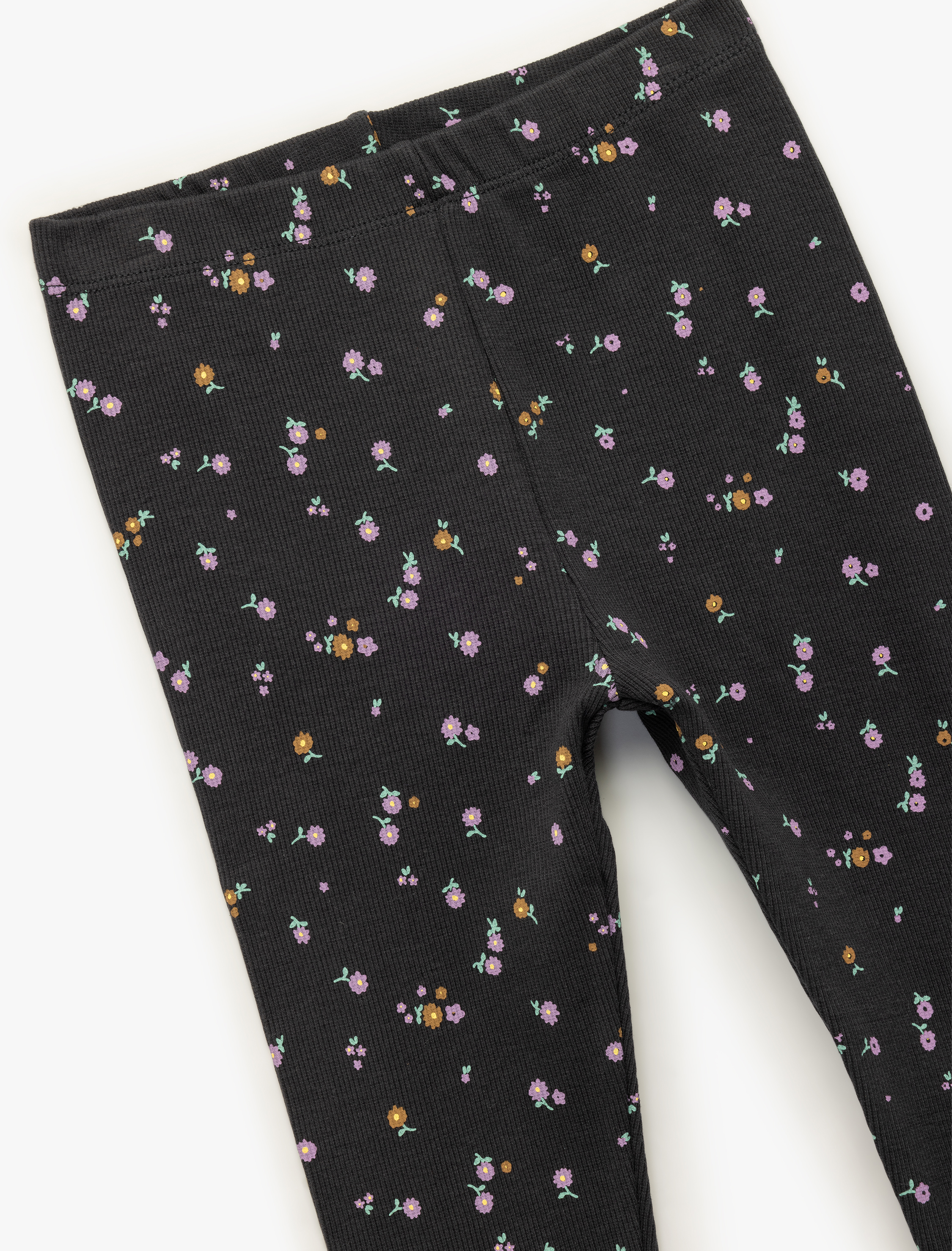  Kız Bebek Kaşkorse Çiçek Desenli Pamuklu Tayt