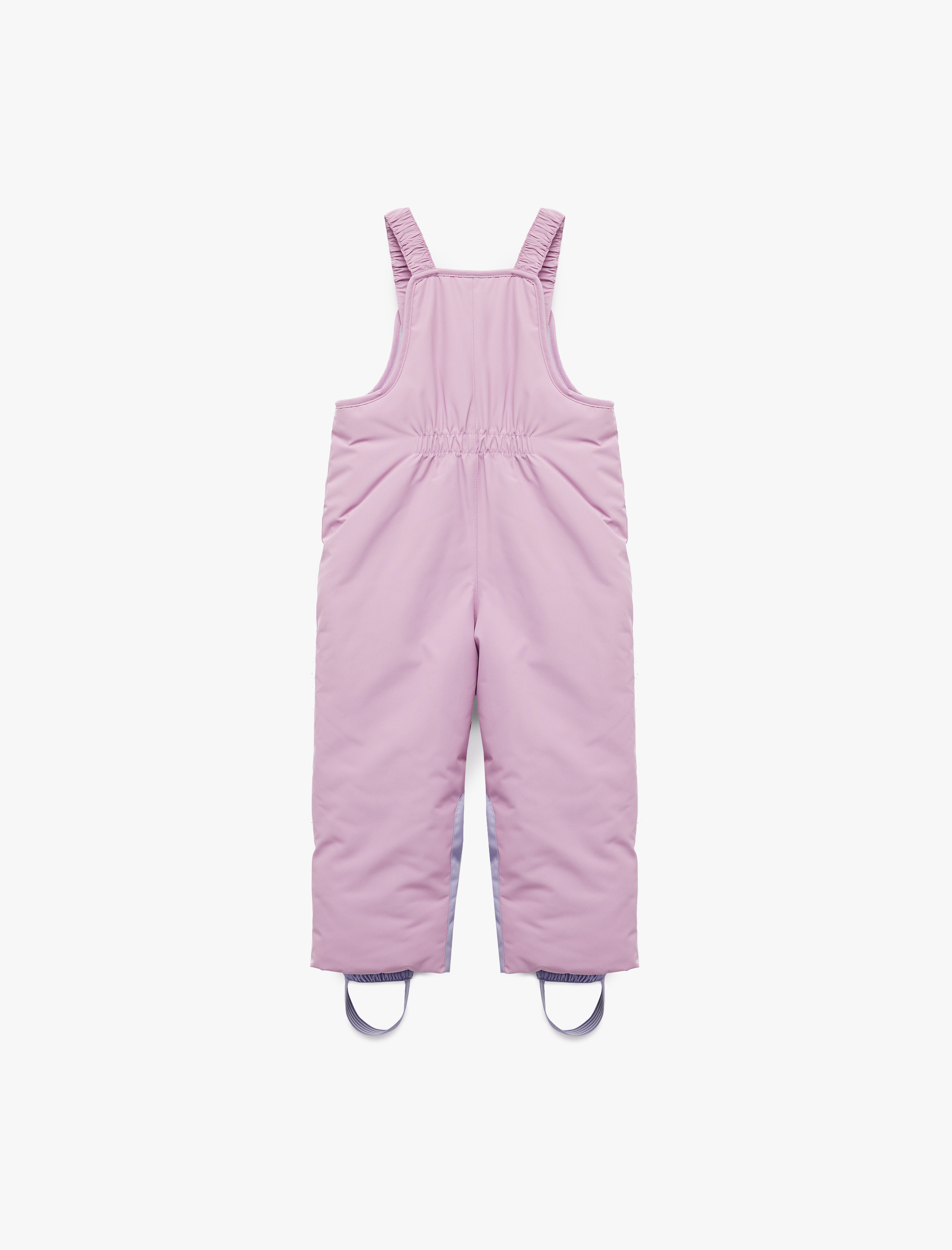  Kız Bebek Kare Yaka Cep Detaylı Fermuarlı Oversize Kar Tulumu