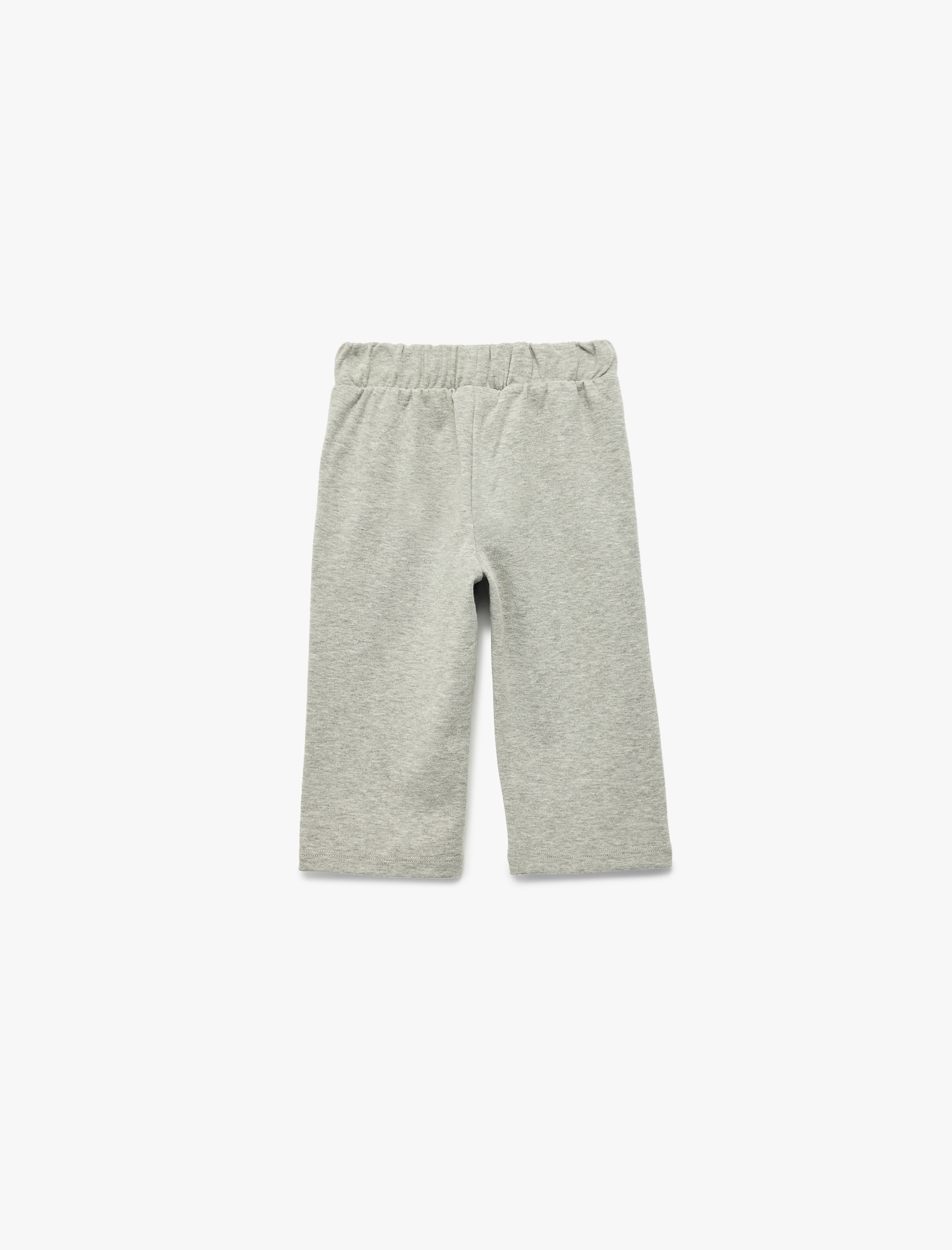 Erkek Bebek Ribanalı Kesik Paça Detaylı Beli Bağcıklı Eşofman Altı