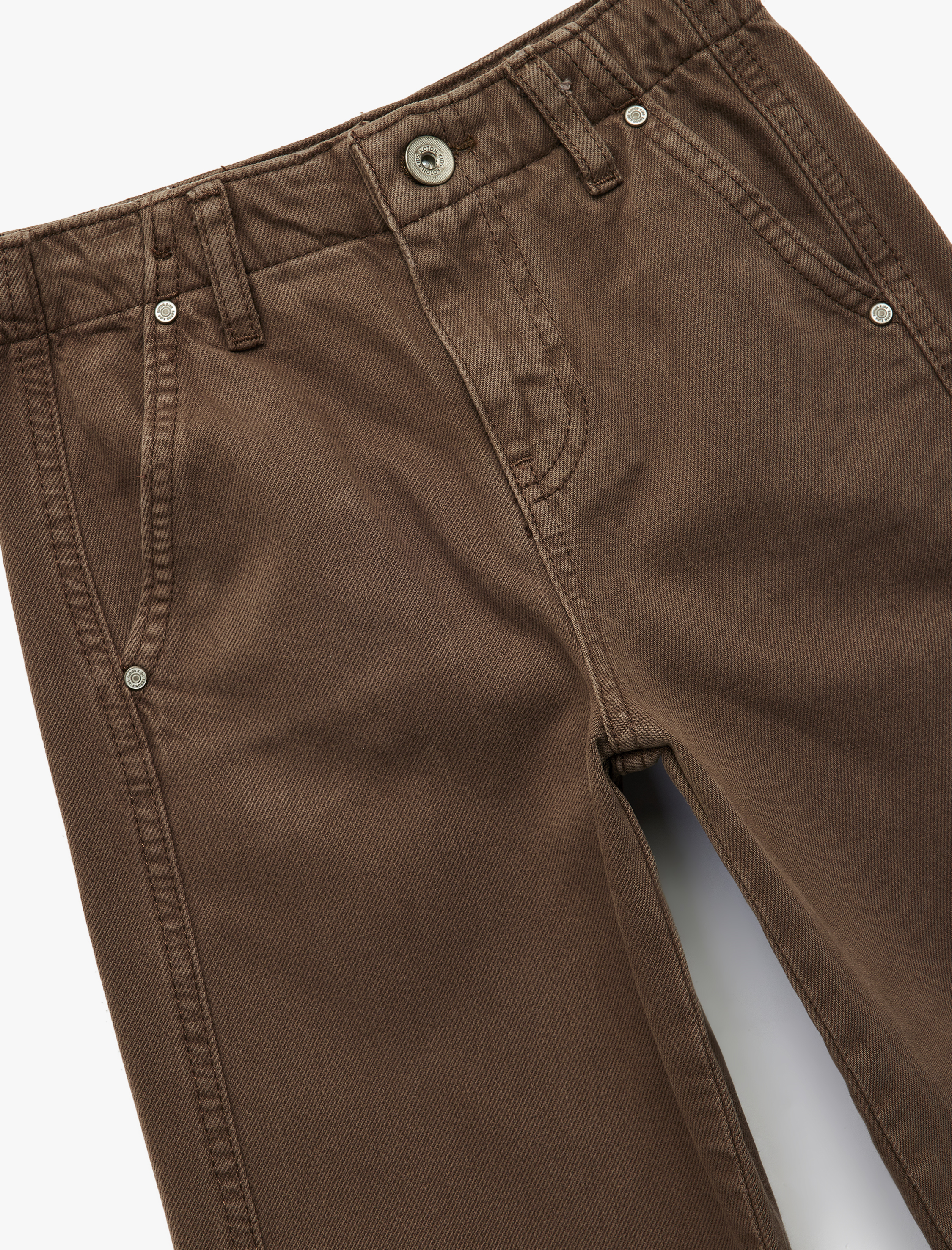 Kız Çocuk Pamuklu Rahat Kesim Yıkamalı Balon Form Jean Pantolon