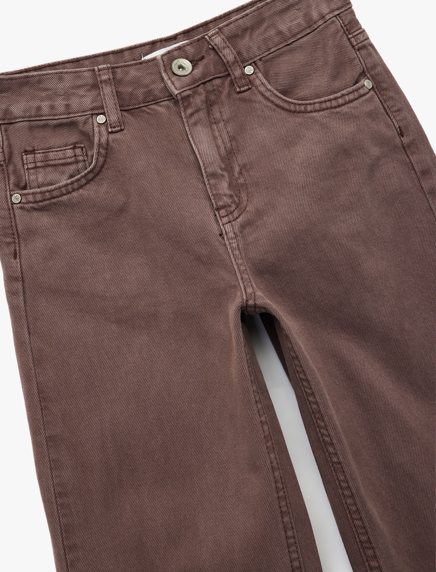  Kız Çocuk Pamuklu Rahat Kesim Balon Fit Jean Pantolon