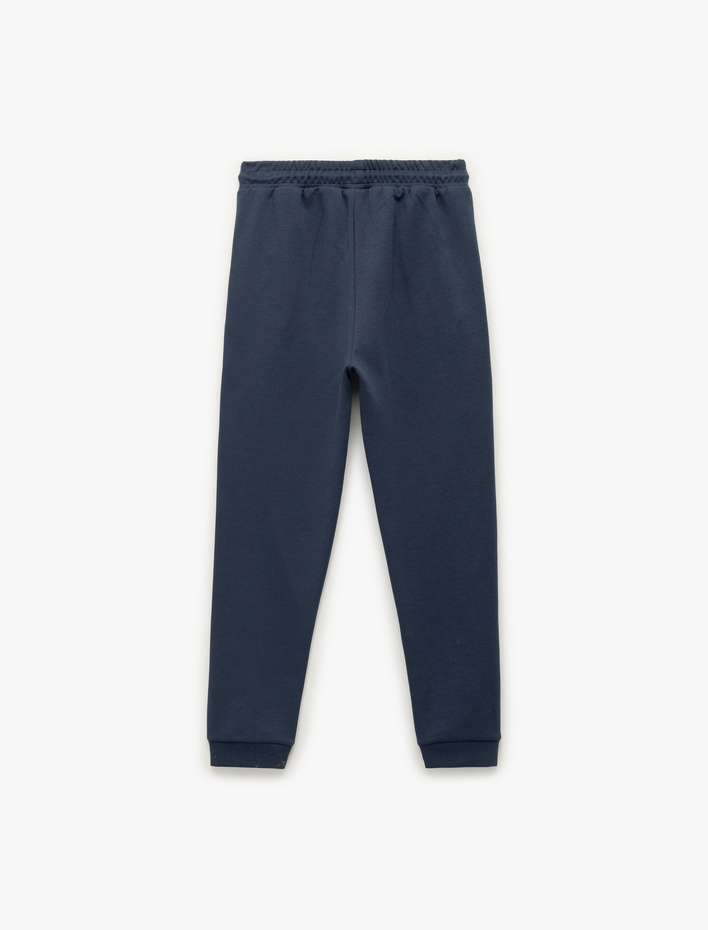 Erkek Çocuk Pamuklu Cepli Fermuarlı Jogger Eşofman Altı