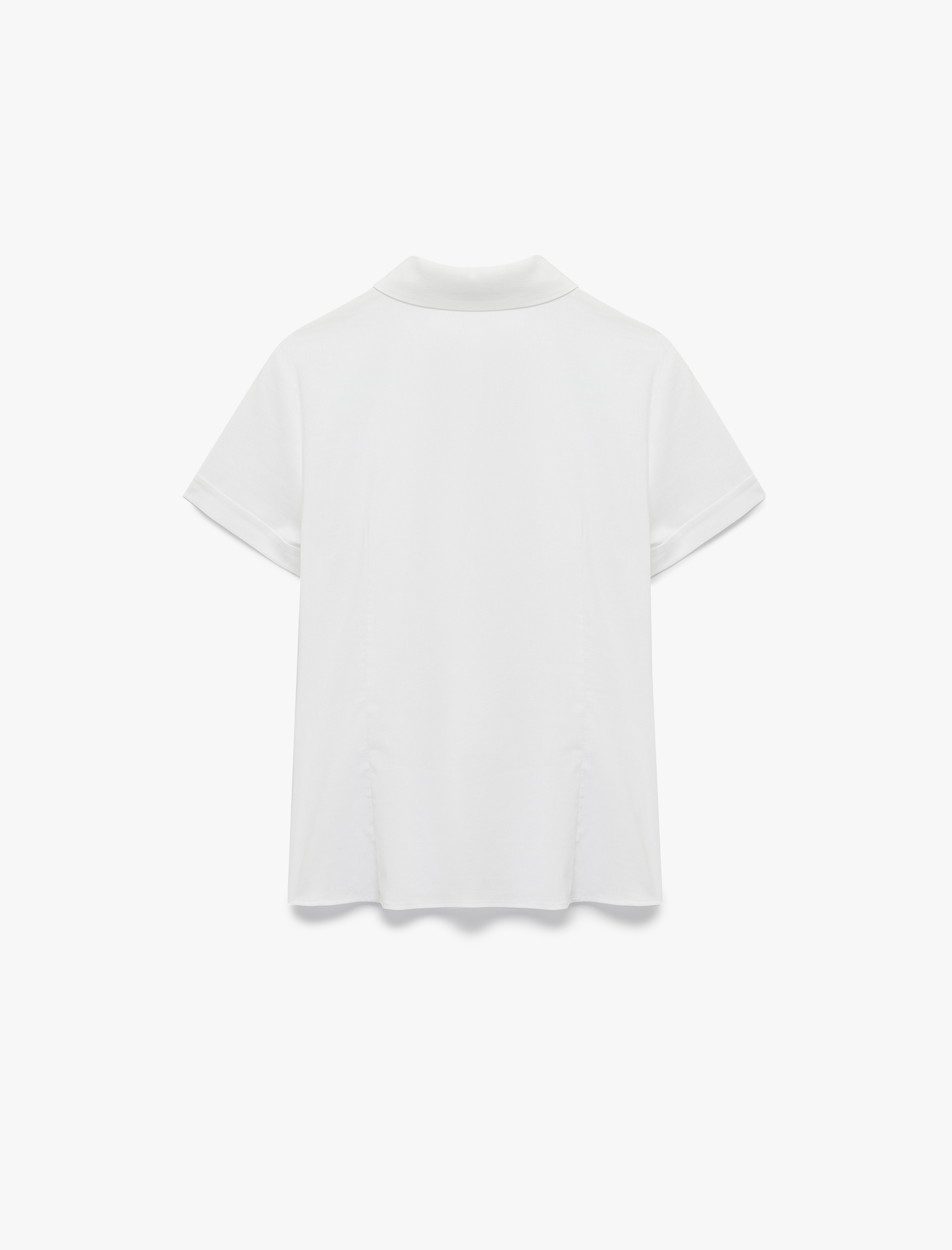   Regular Fit Klasik Yaka Kısa Kollu Poplin Gömlek