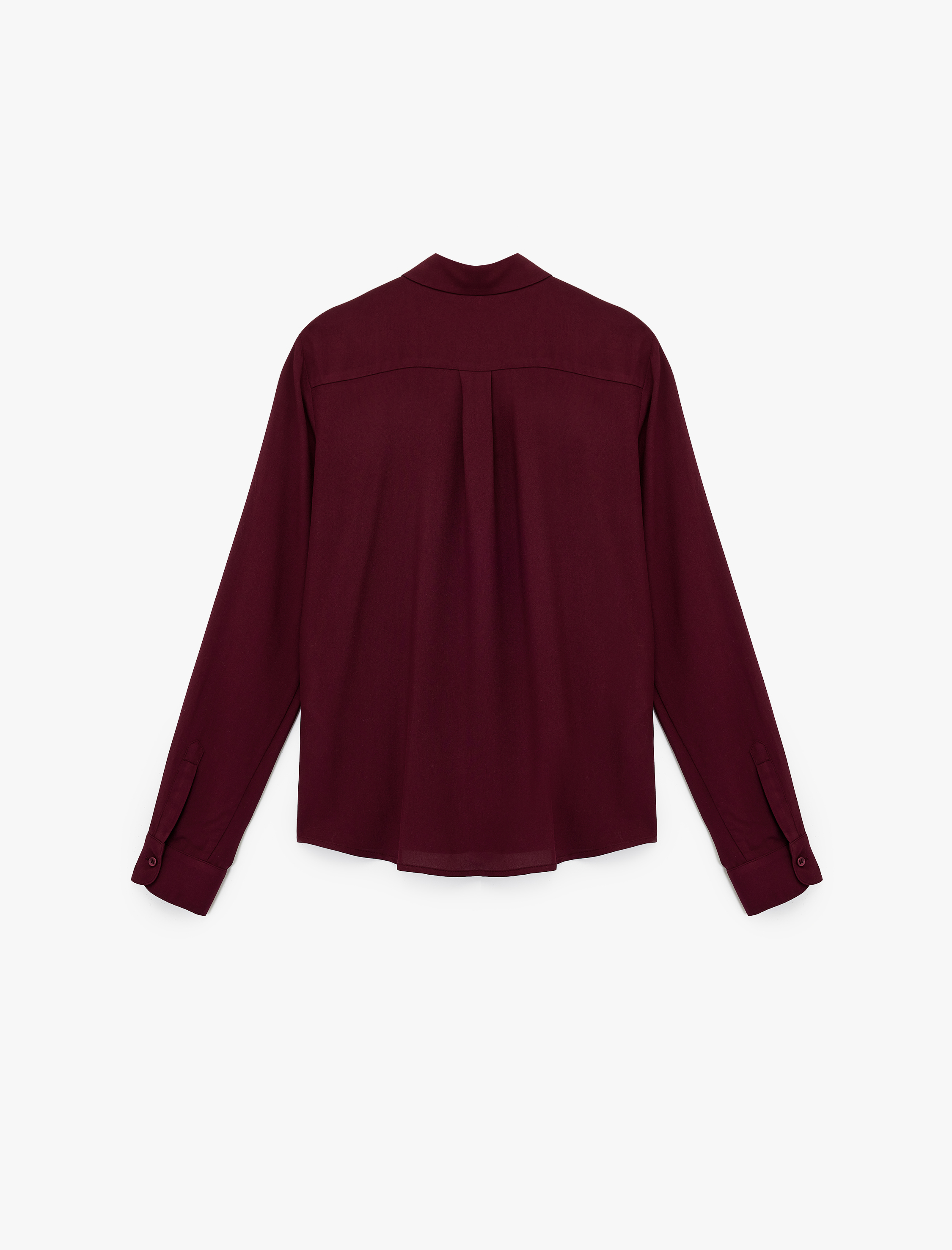   Regular Fit Uzun Kollu Klasik Yaka Viskon Gömlek