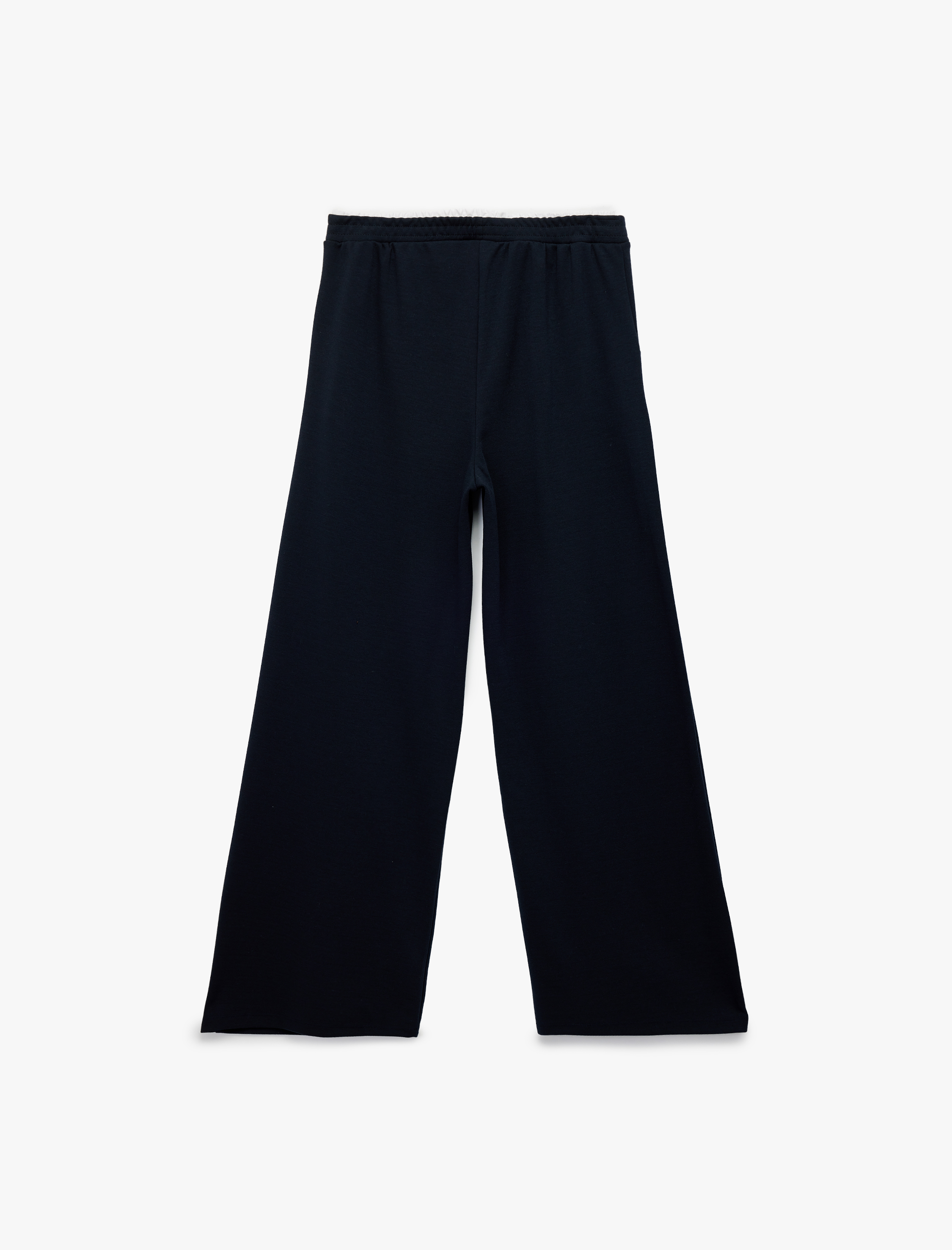   Cepli Çift Bel Detaylı Bağlamalı Geniş Paça Eşofman Altı