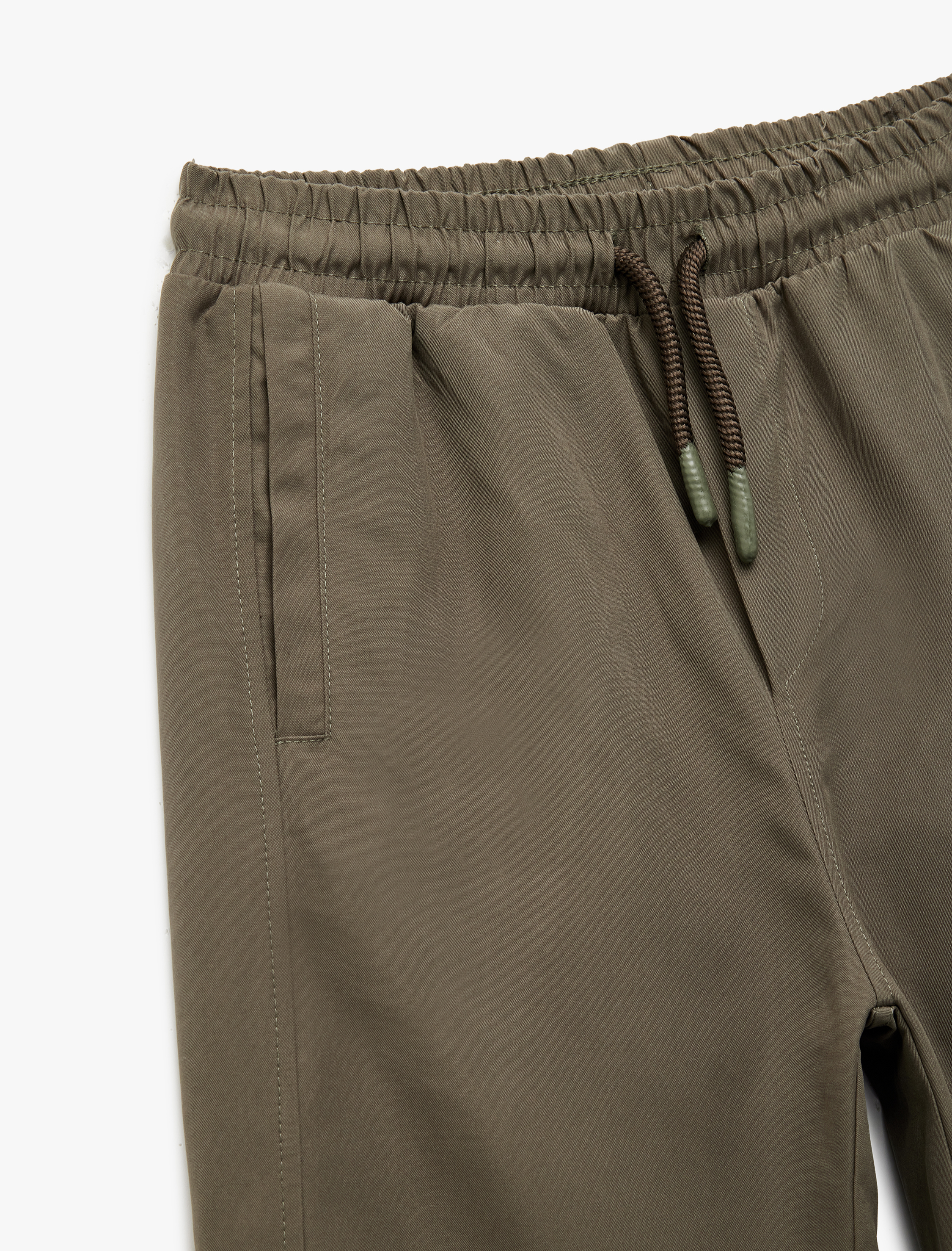 Erkek Çocuk Cepli Beli Lastikli Bağlamalı Loose Fit Jogger Paraşüt Pantolon