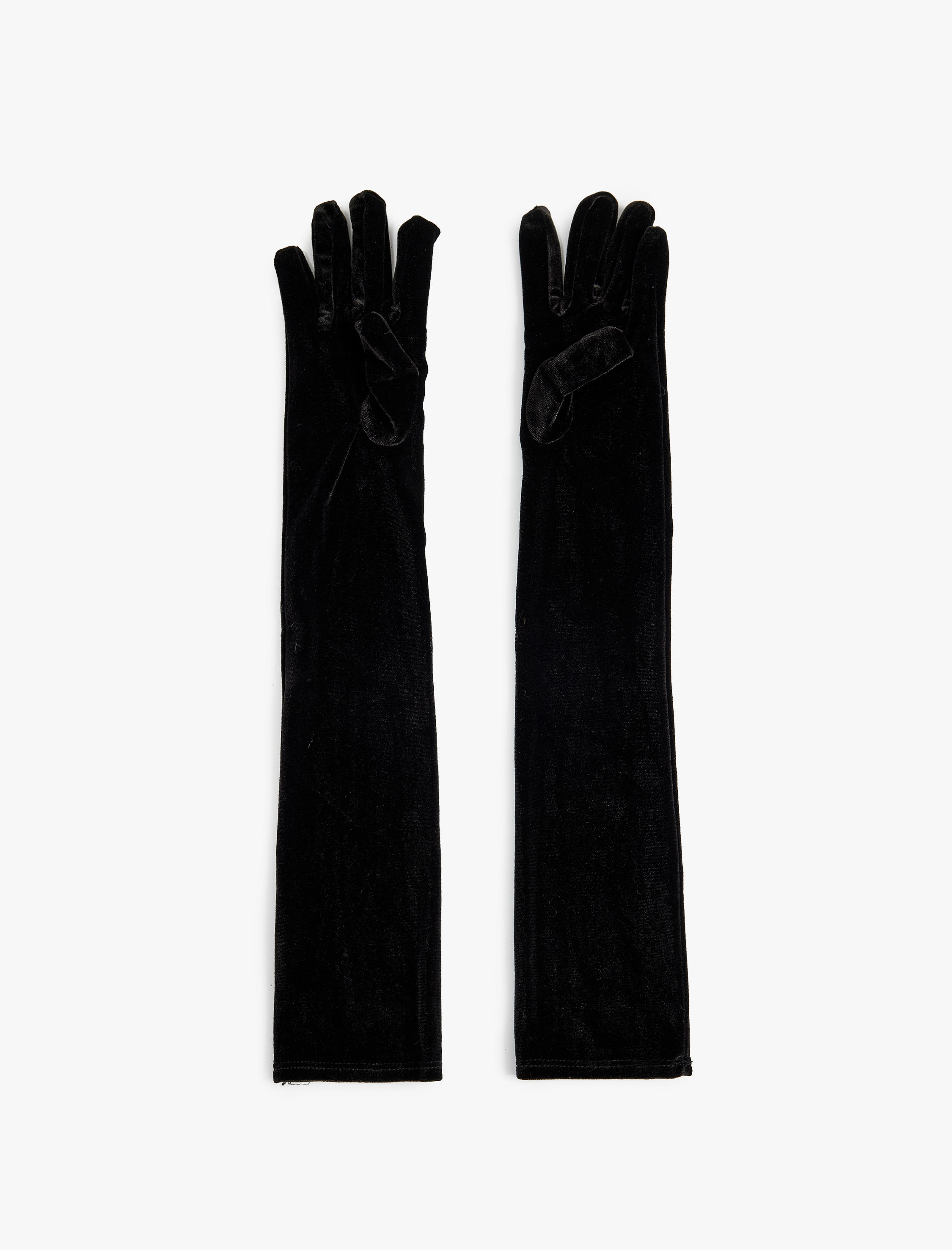 Kadın Uzun Kadife Eldiven -  Koton X Sibil Çetinkaya