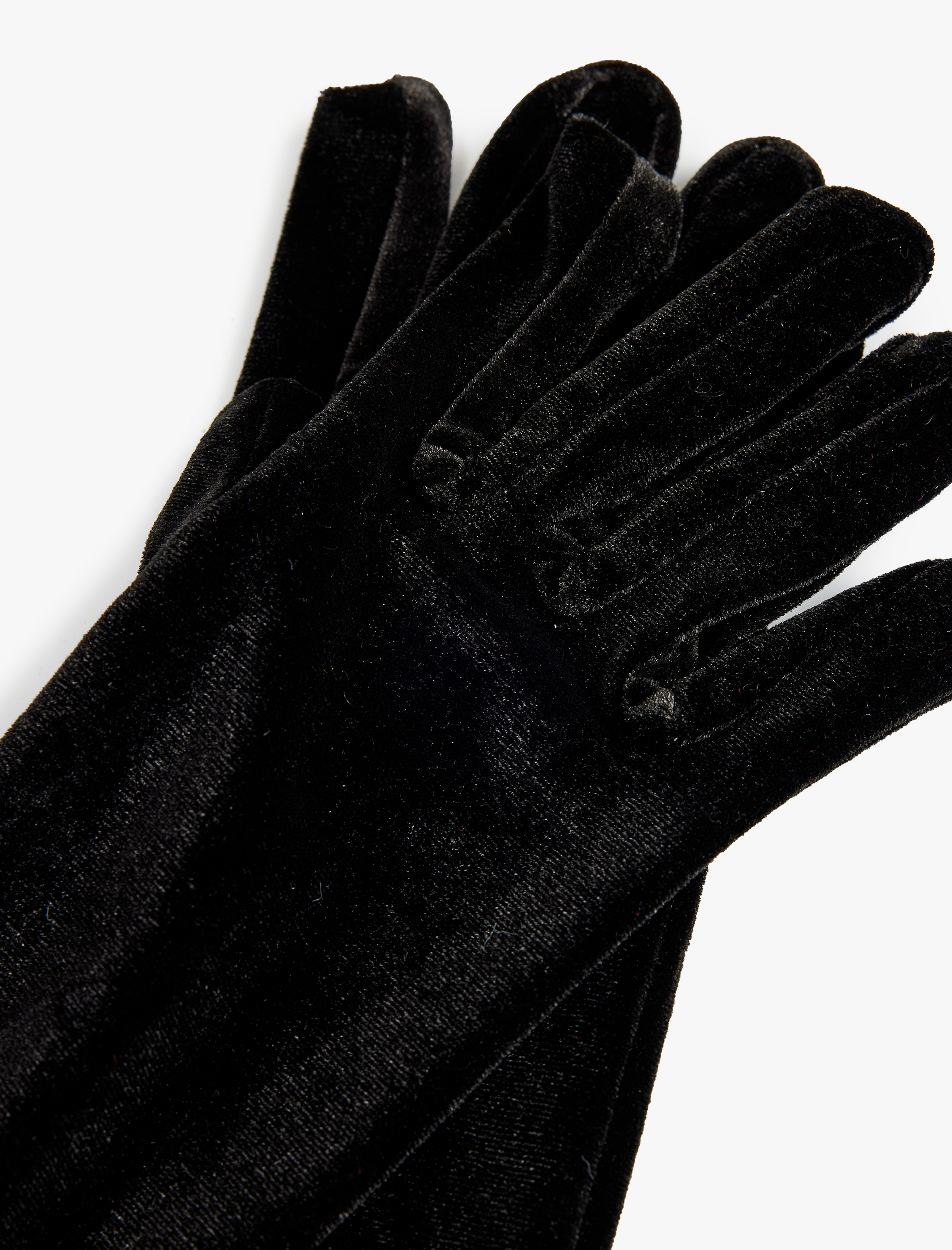  Kadın Uzun Kadife Eldiven -  Koton X Sibil Çetinkaya