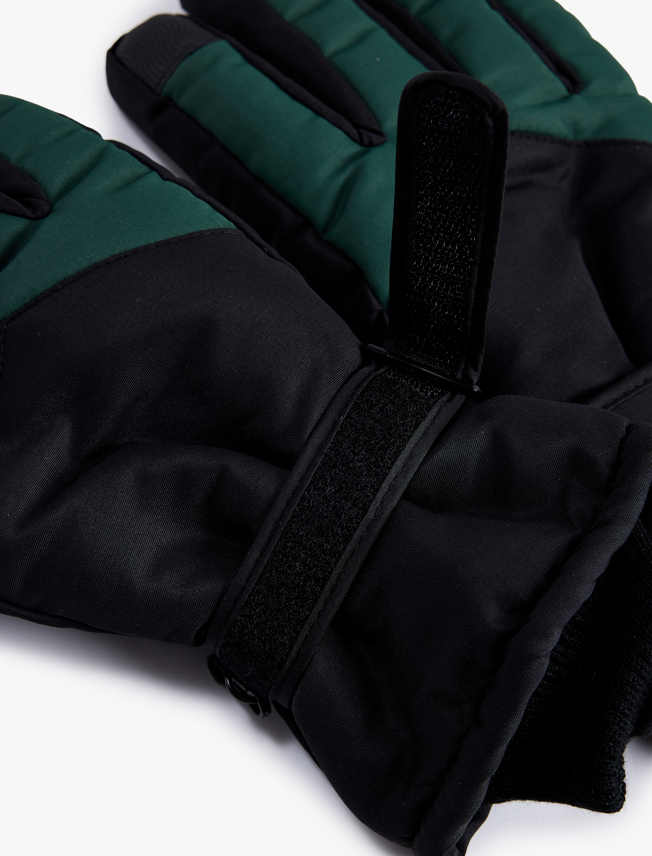  Erkek Renk Kontrastlı Kayak Eldiveni